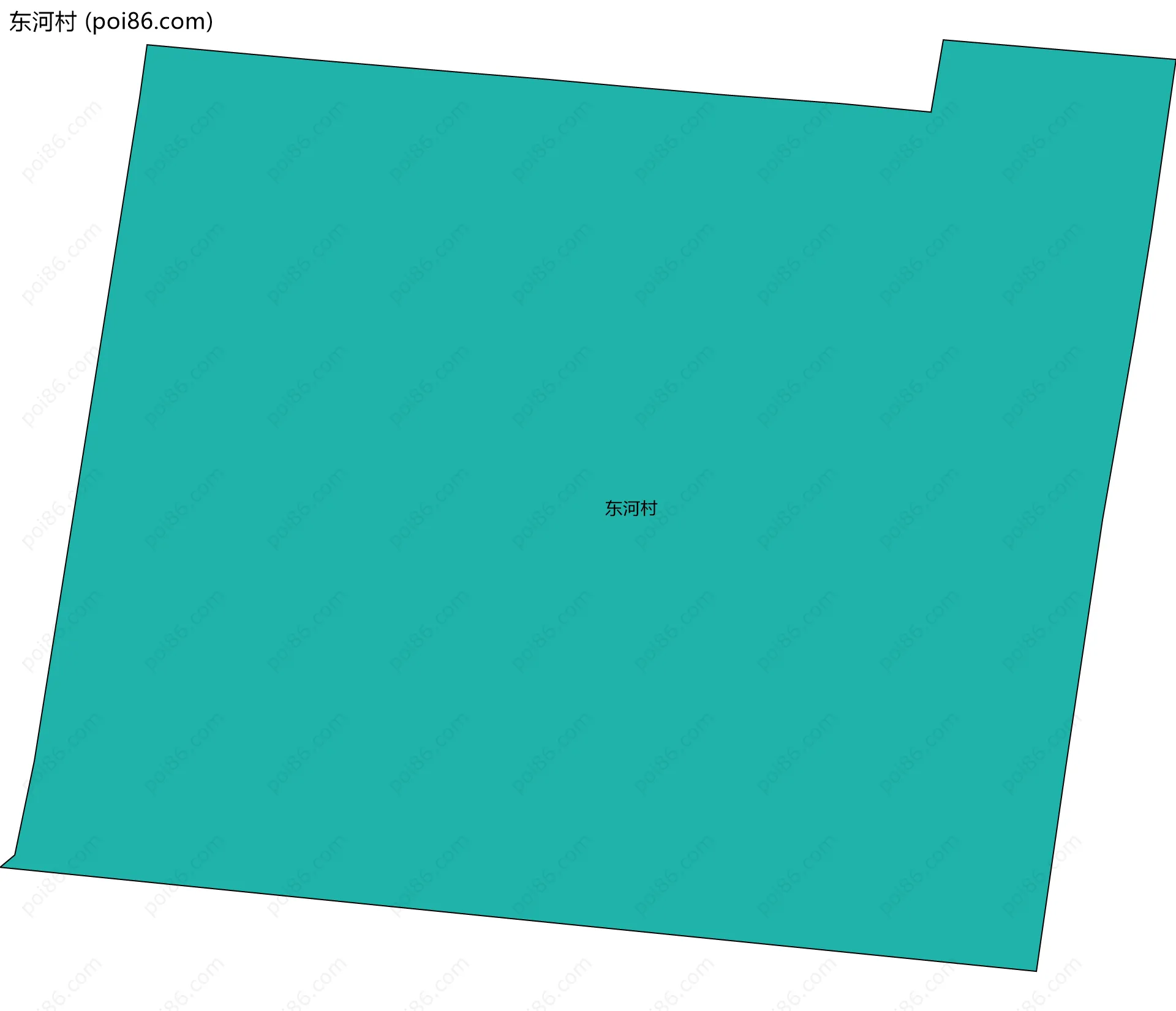 东河村边界地图