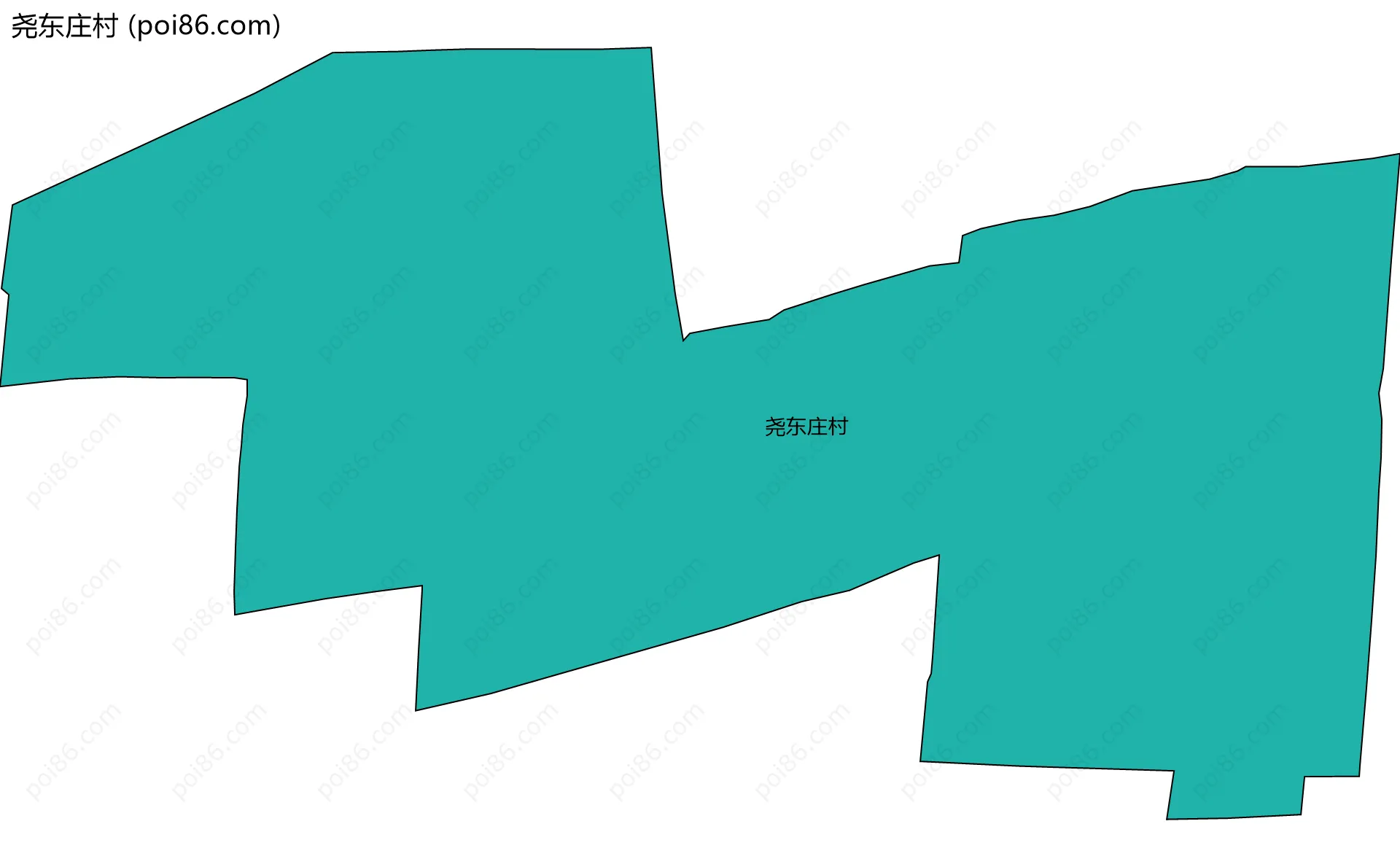 尧东庄村边界地图