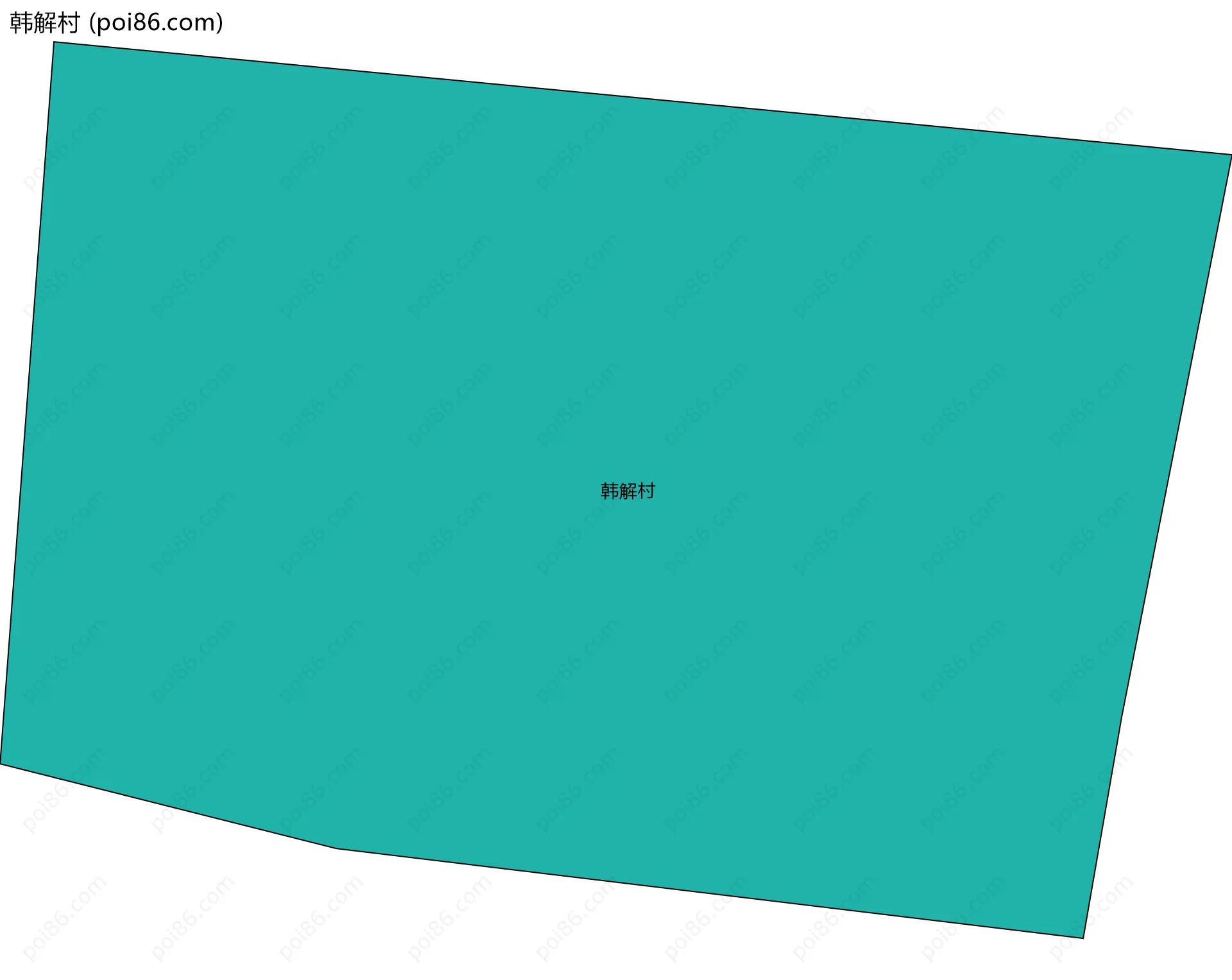 韩解村边界地图