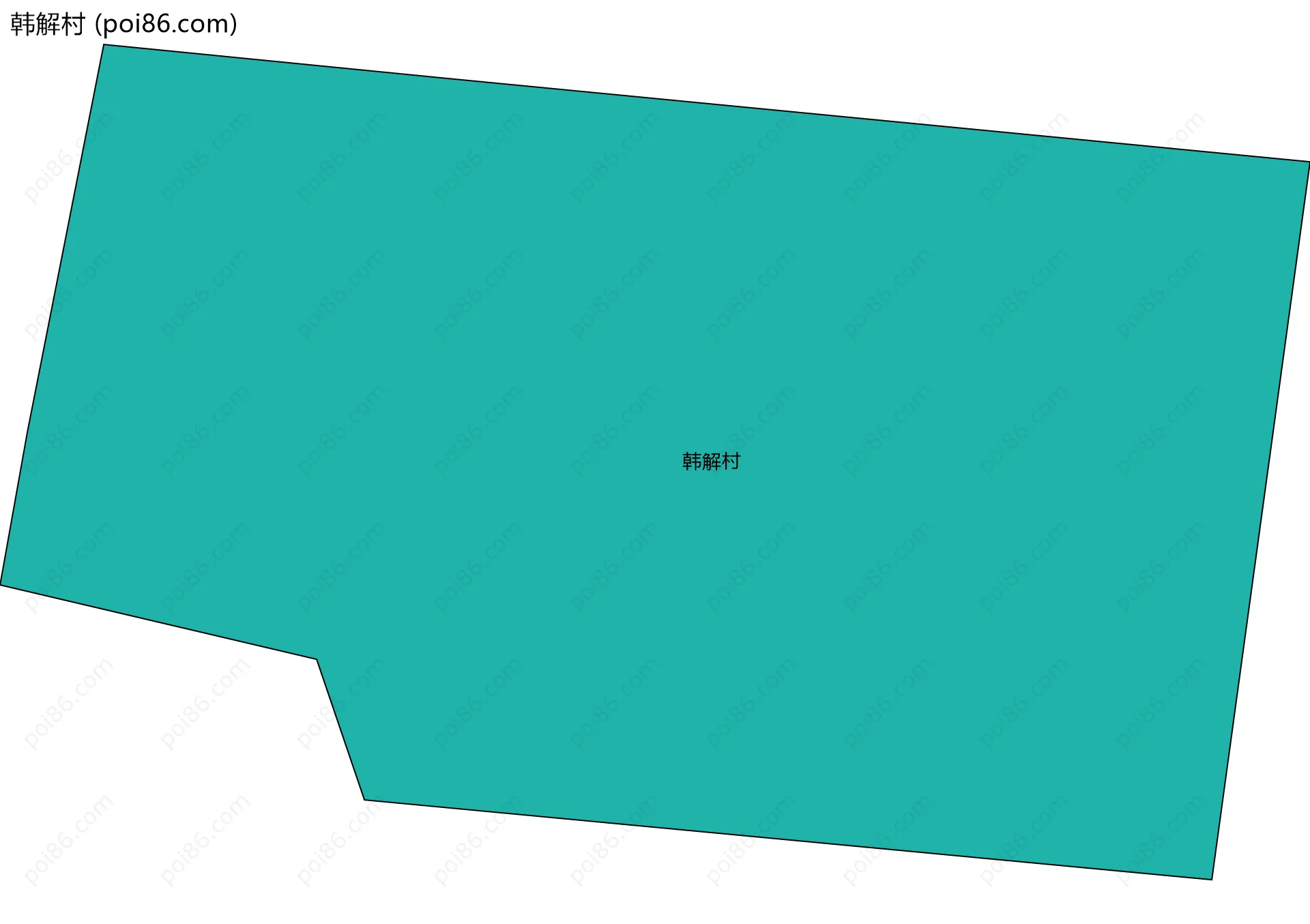 韩解村边界地图