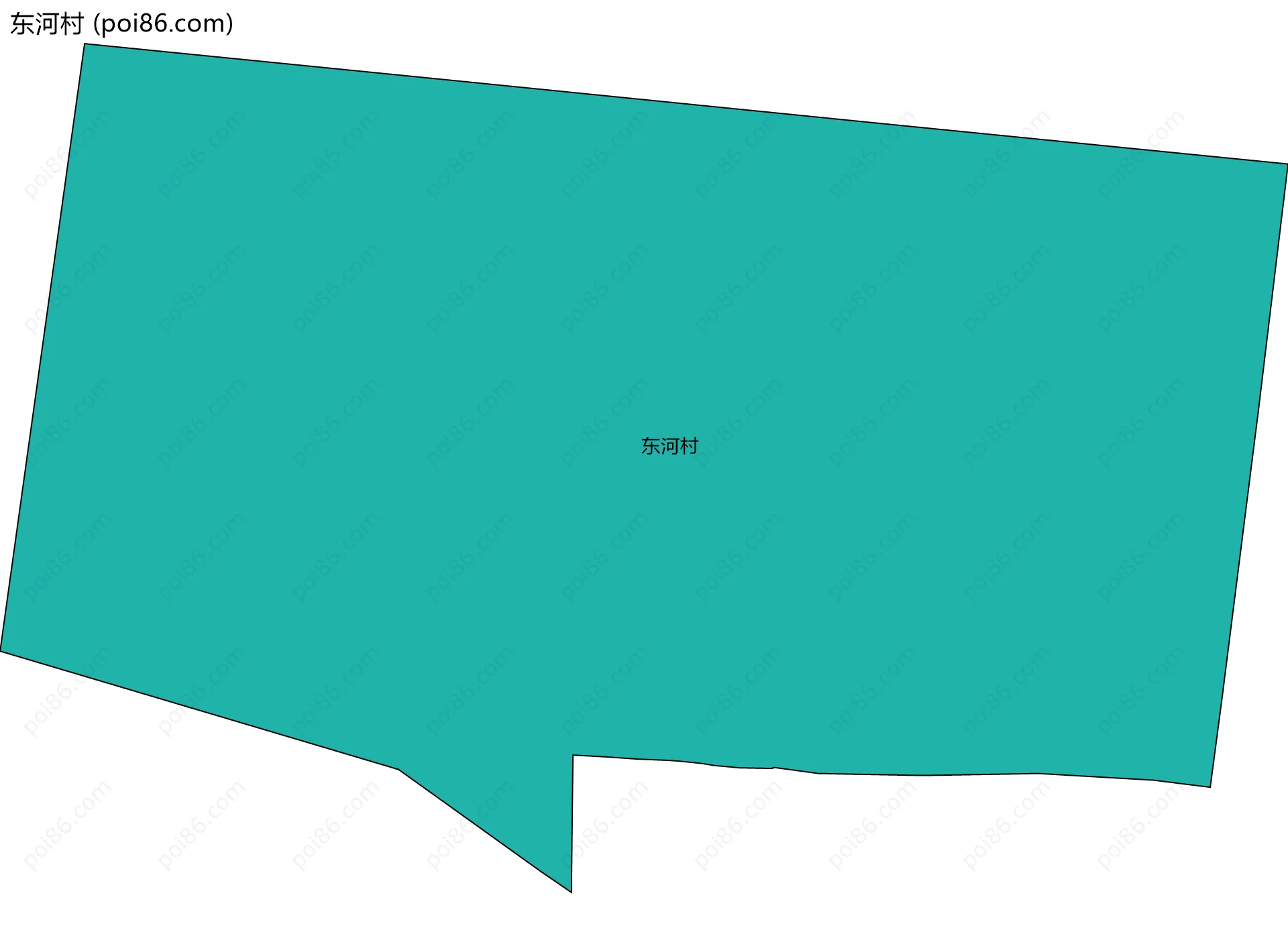 东河村边界地图