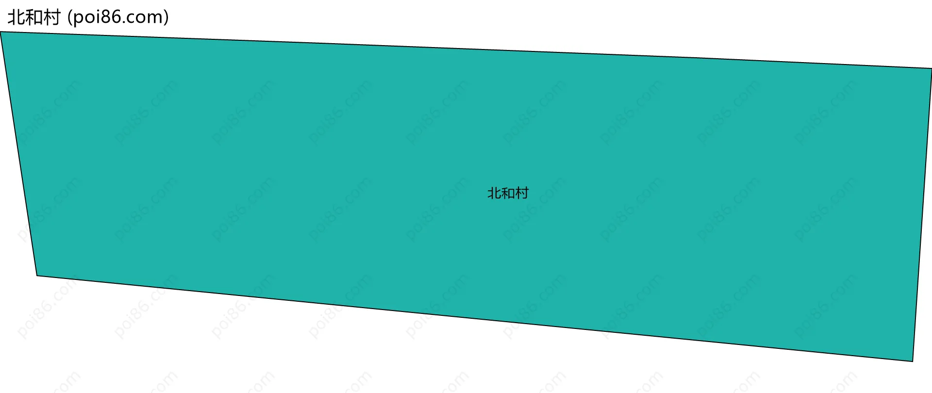 北和村边界地图