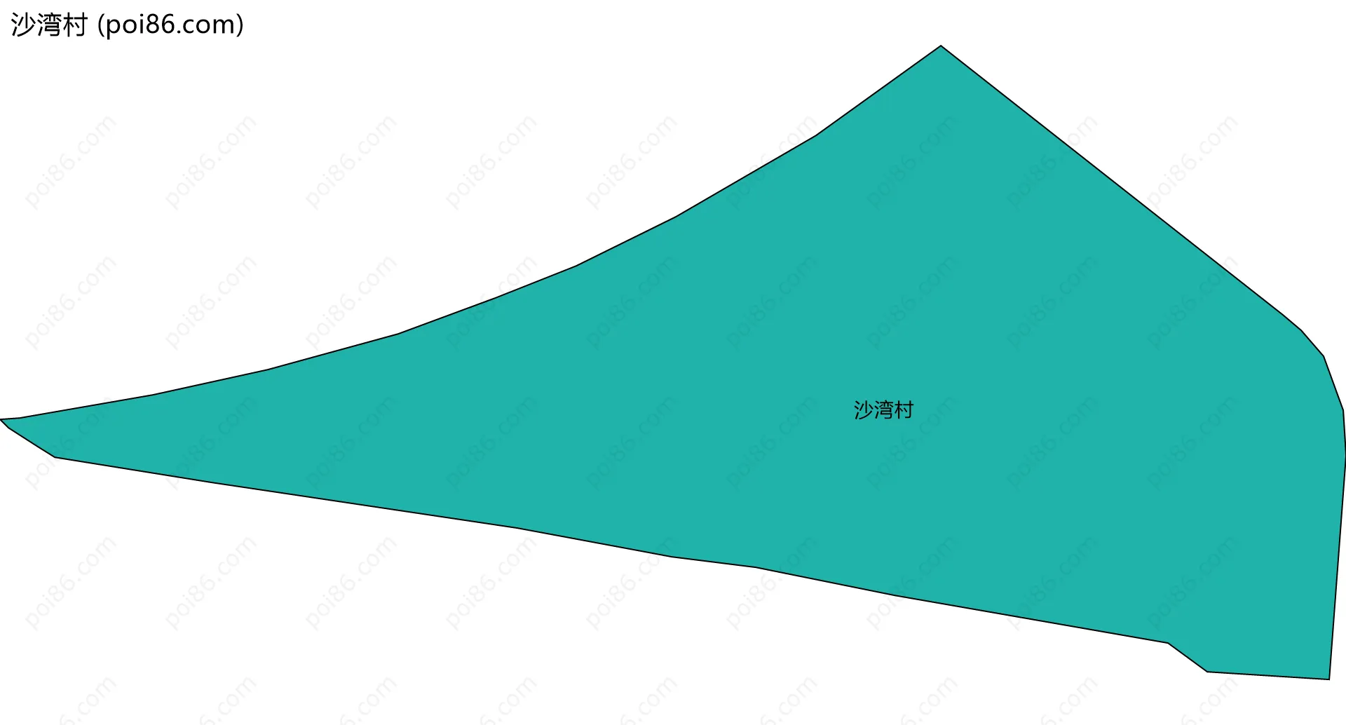 沙湾村边界地图