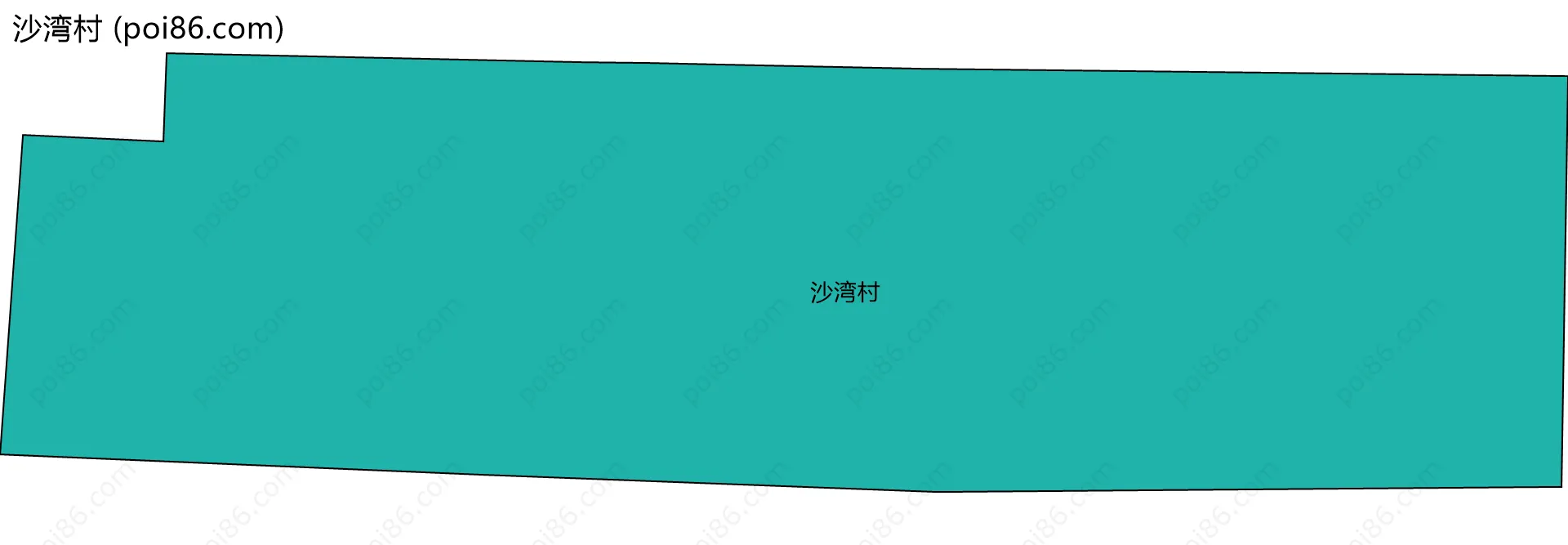 沙湾村边界地图