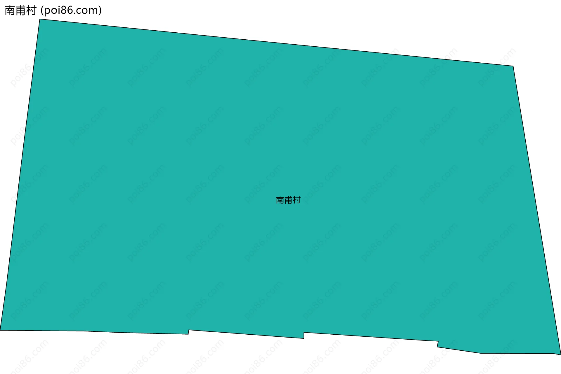 南甫村边界地图