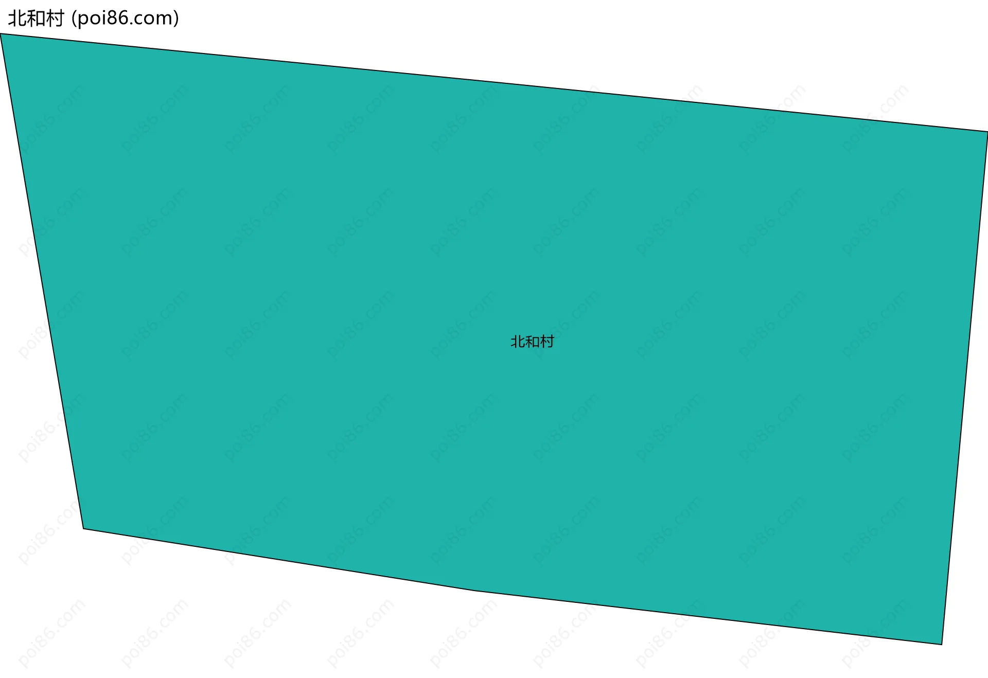 北和村边界地图