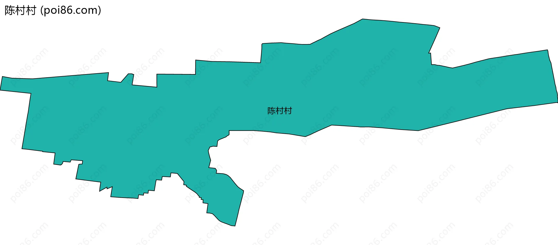 陈村村边界地图