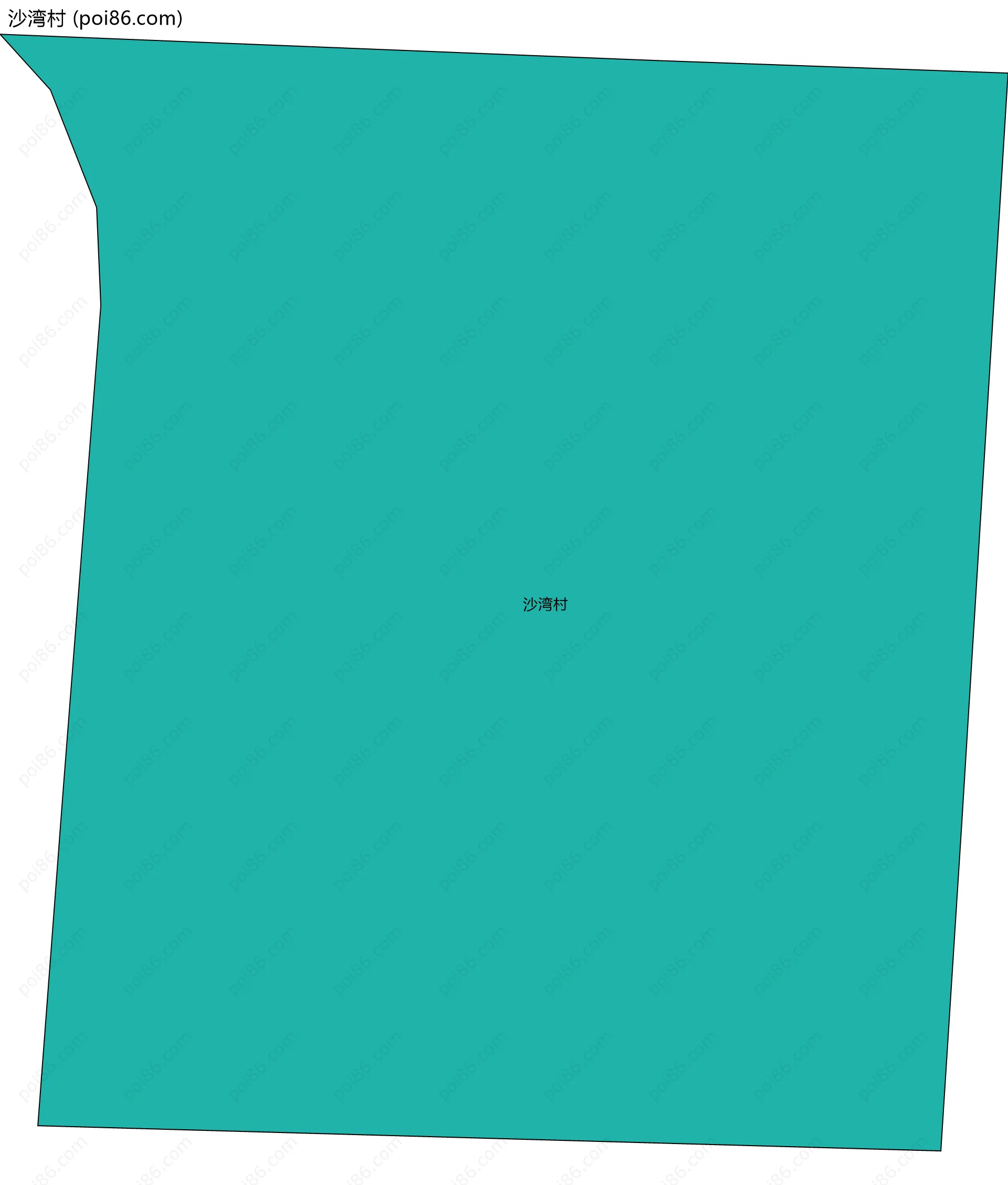 沙湾村边界地图