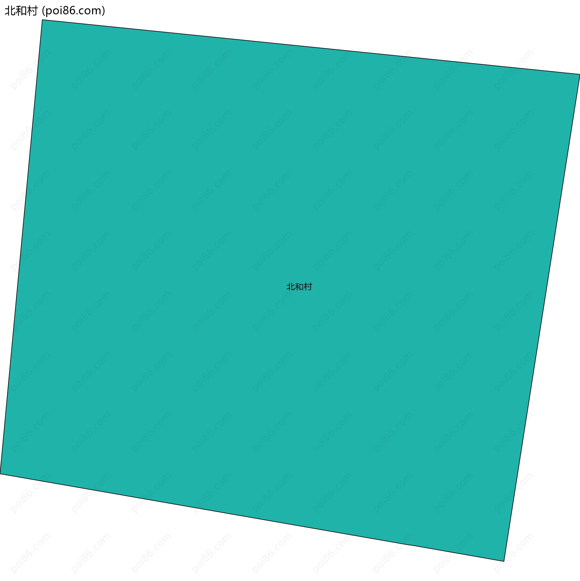 北和村边界地图