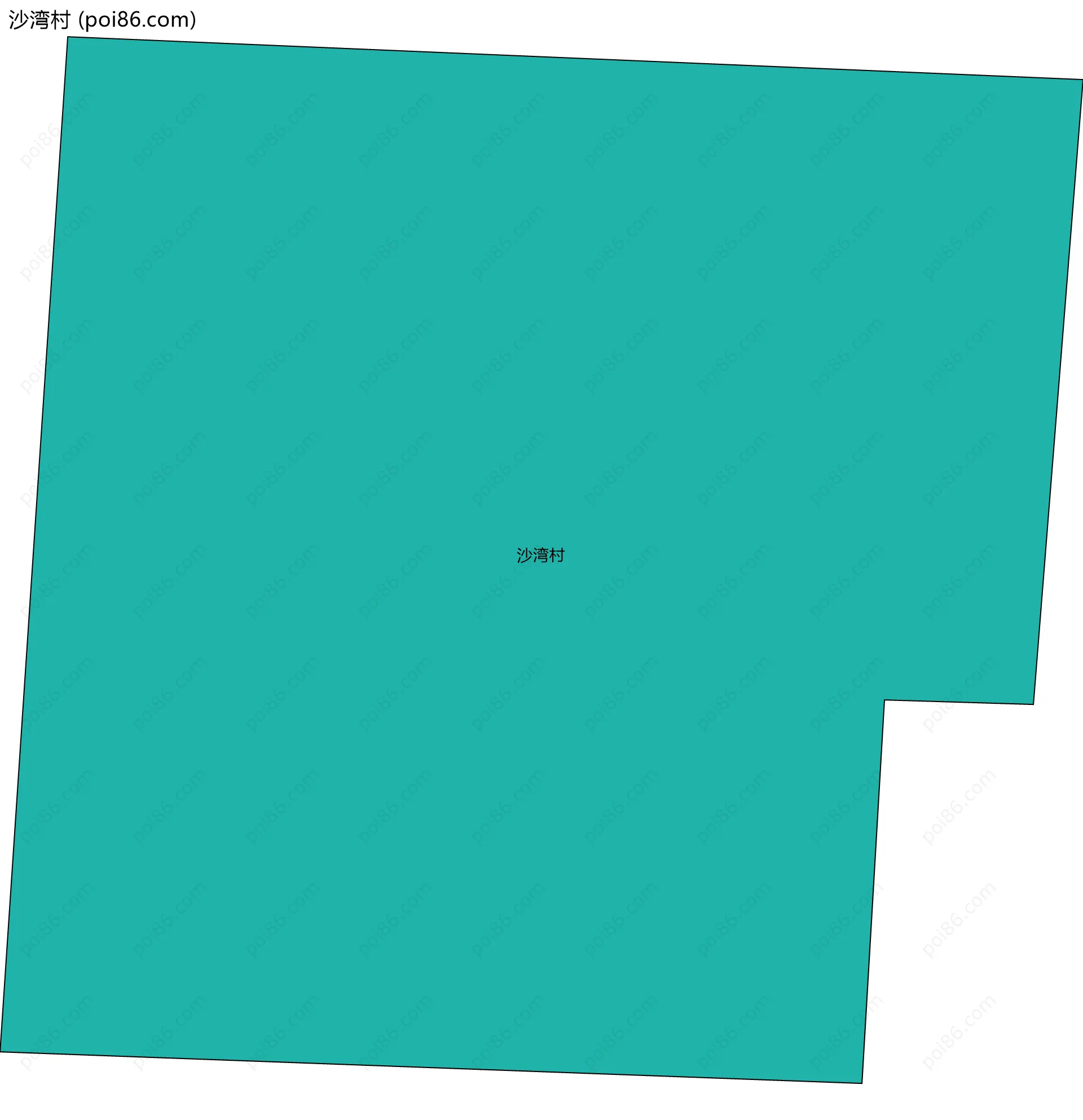 沙湾村边界地图