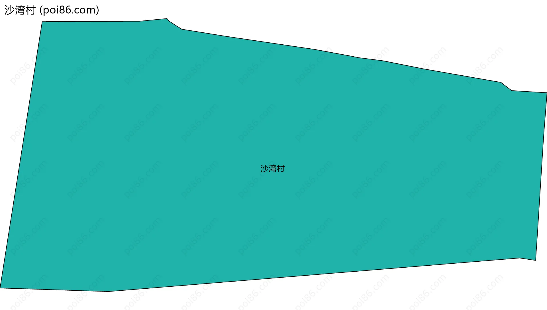 沙湾村边界地图