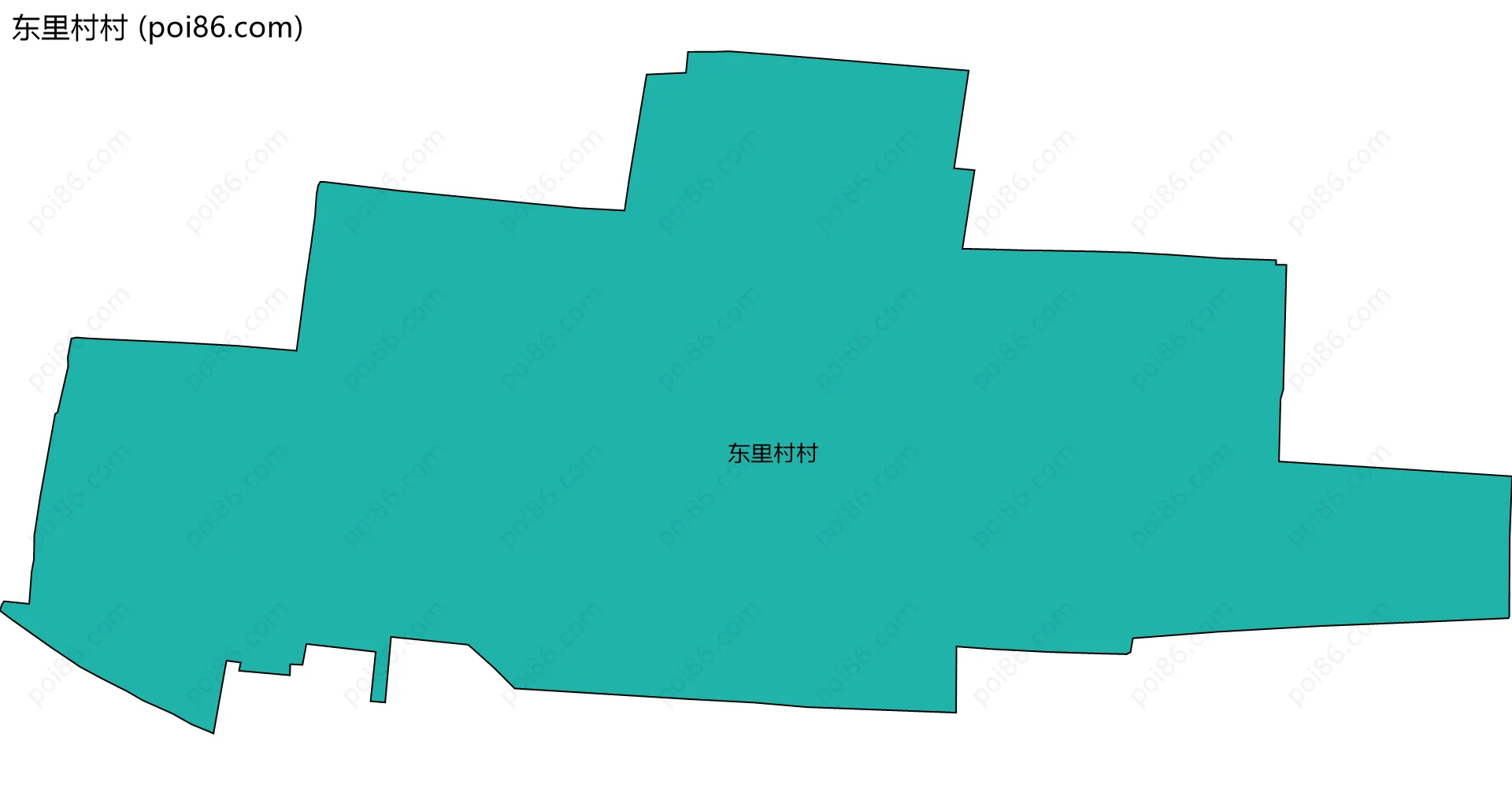 东里村村边界地图