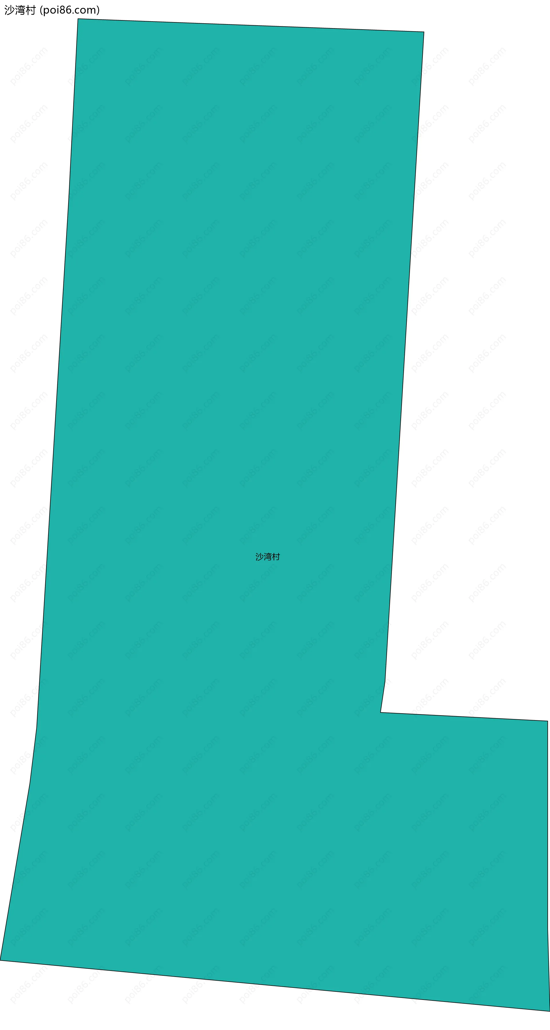 沙湾村边界地图