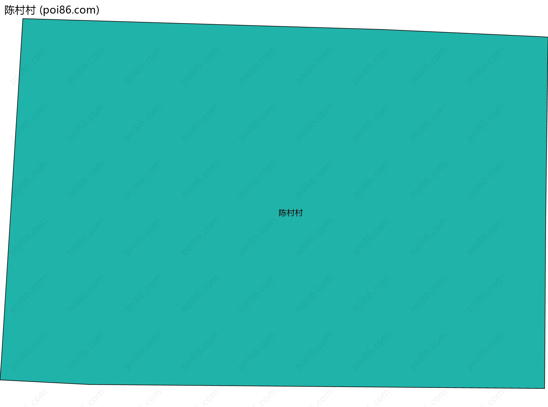 陈村村边界地图