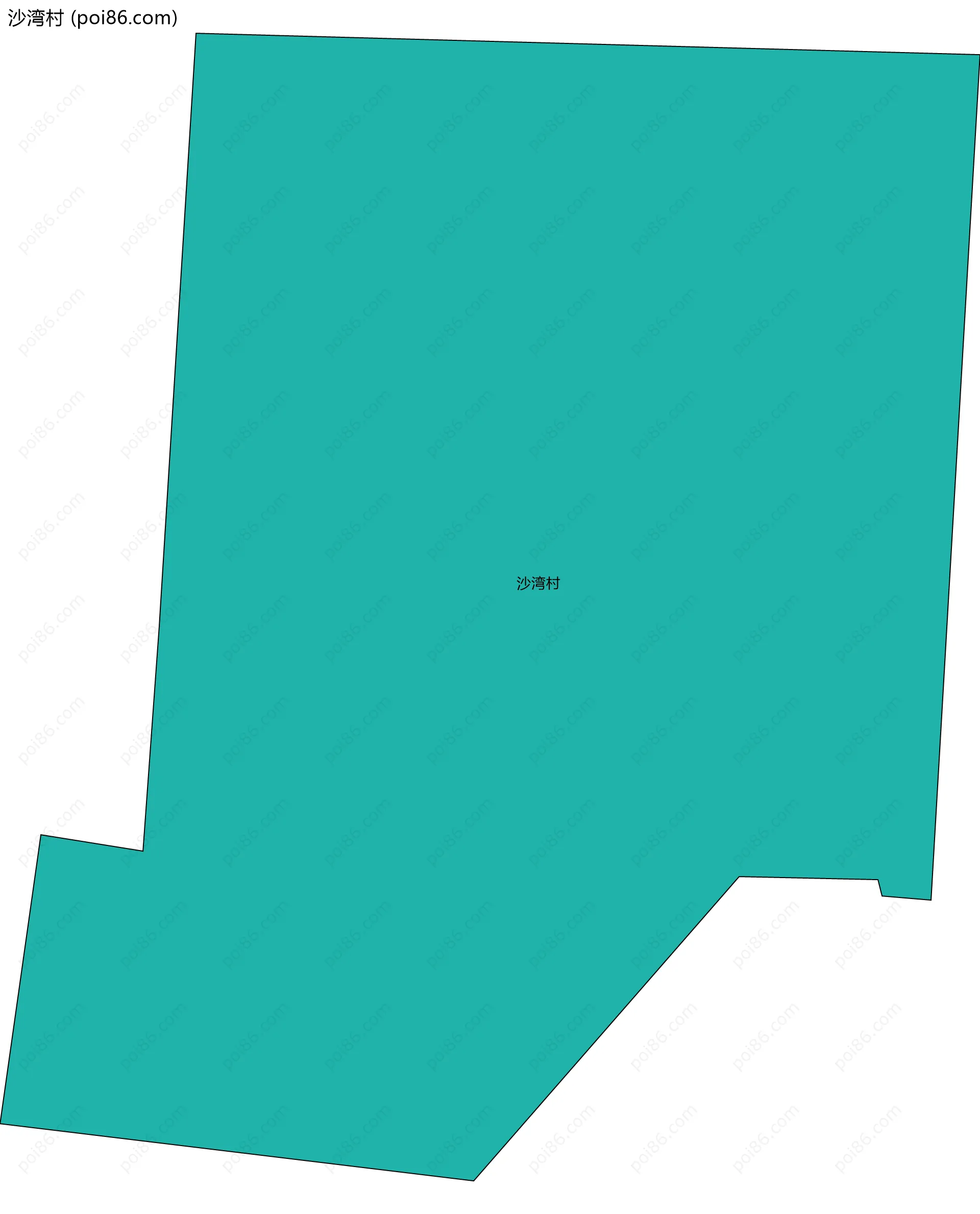 沙湾村边界地图