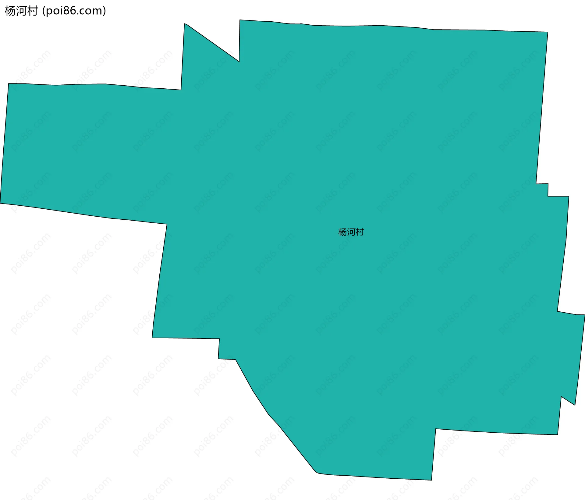 杨河村边界地图