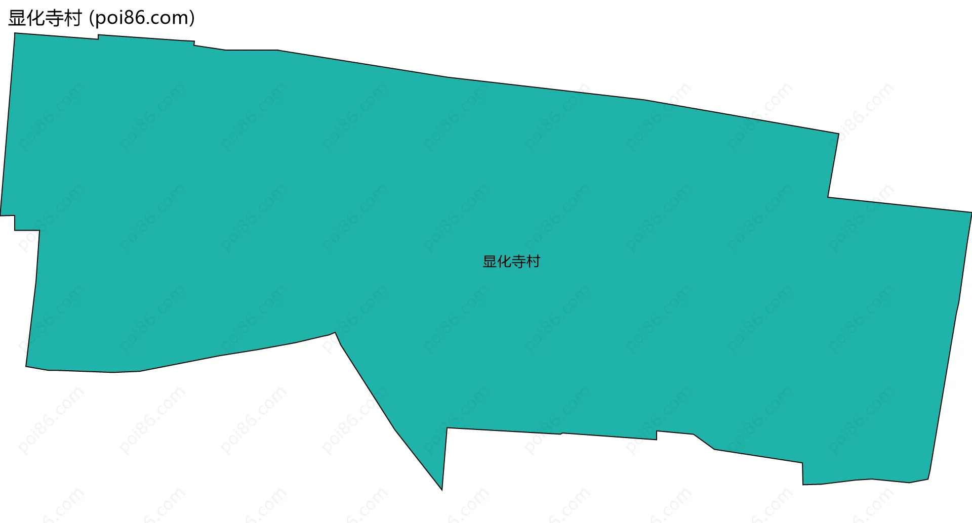 显化寺村边界地图