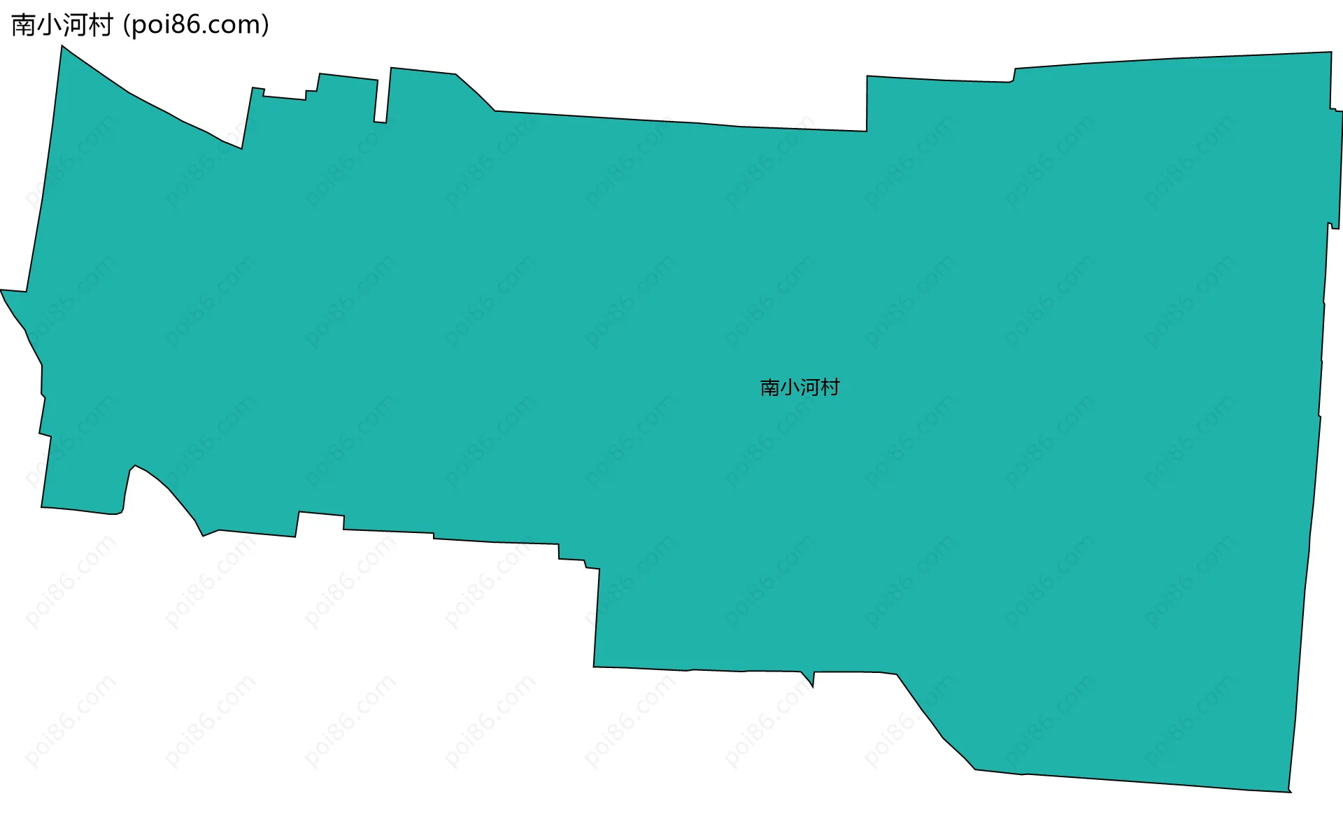 南小河村边界地图