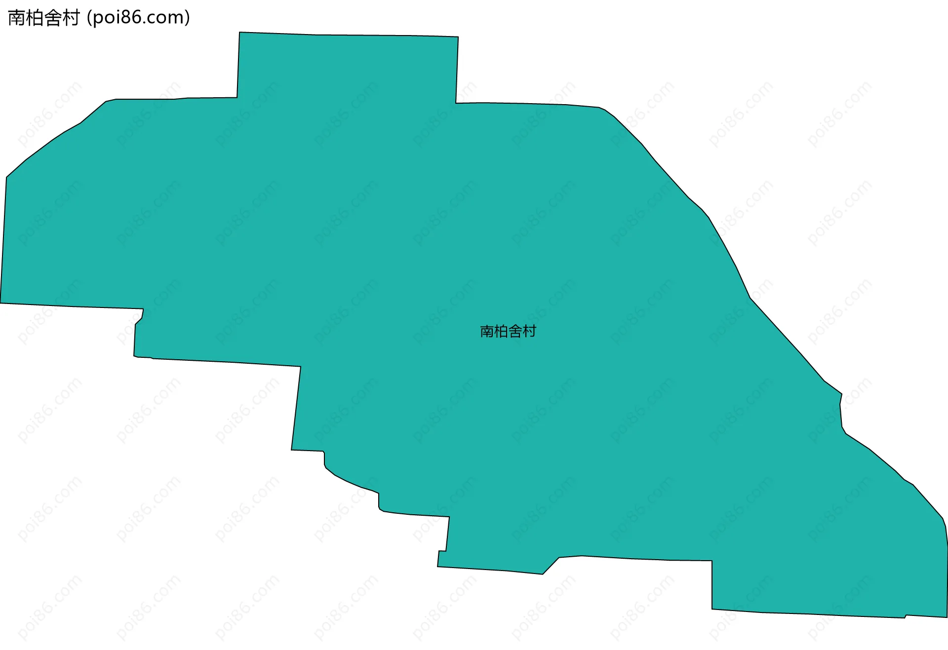 南柏舍村边界地图