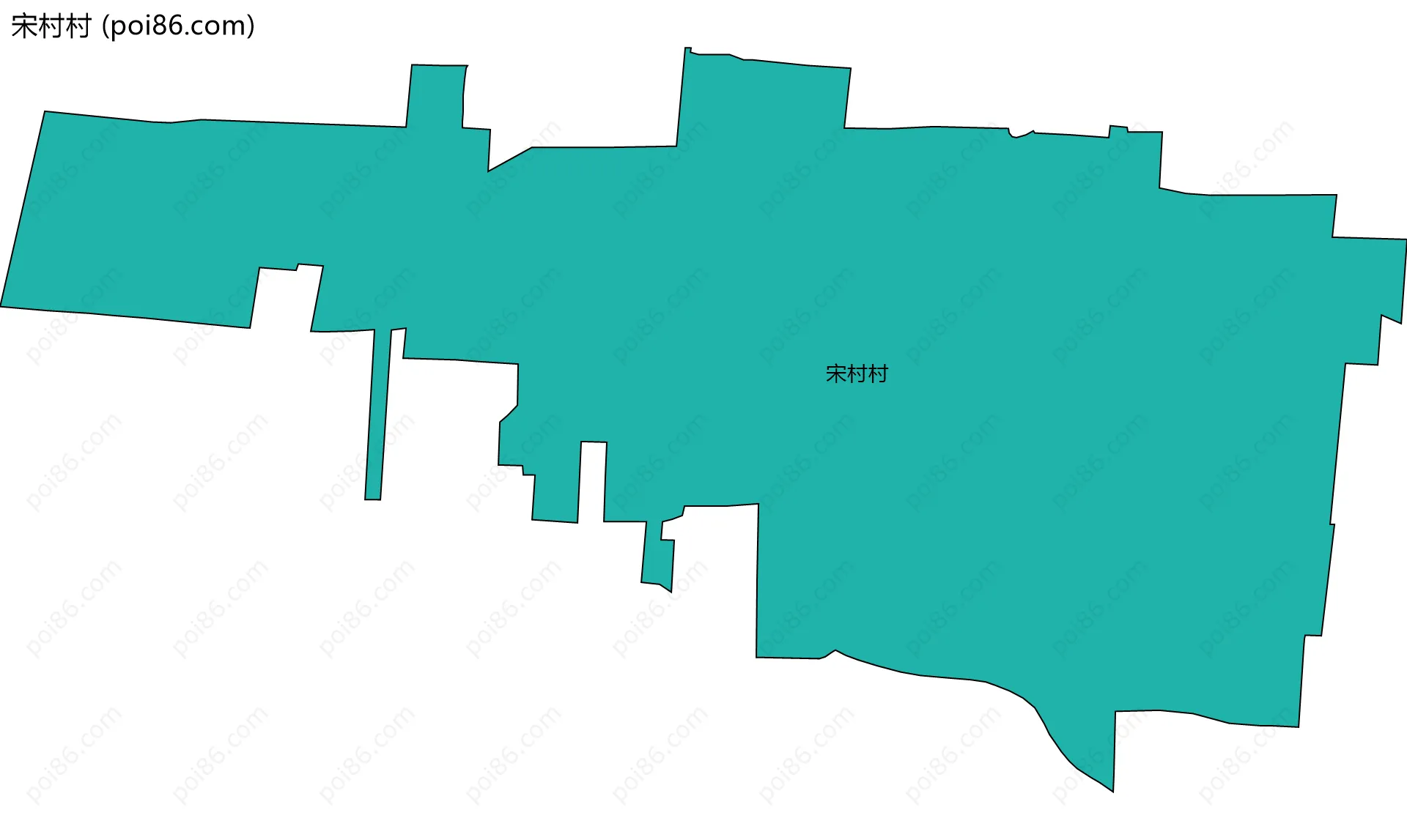 宋村村边界地图
