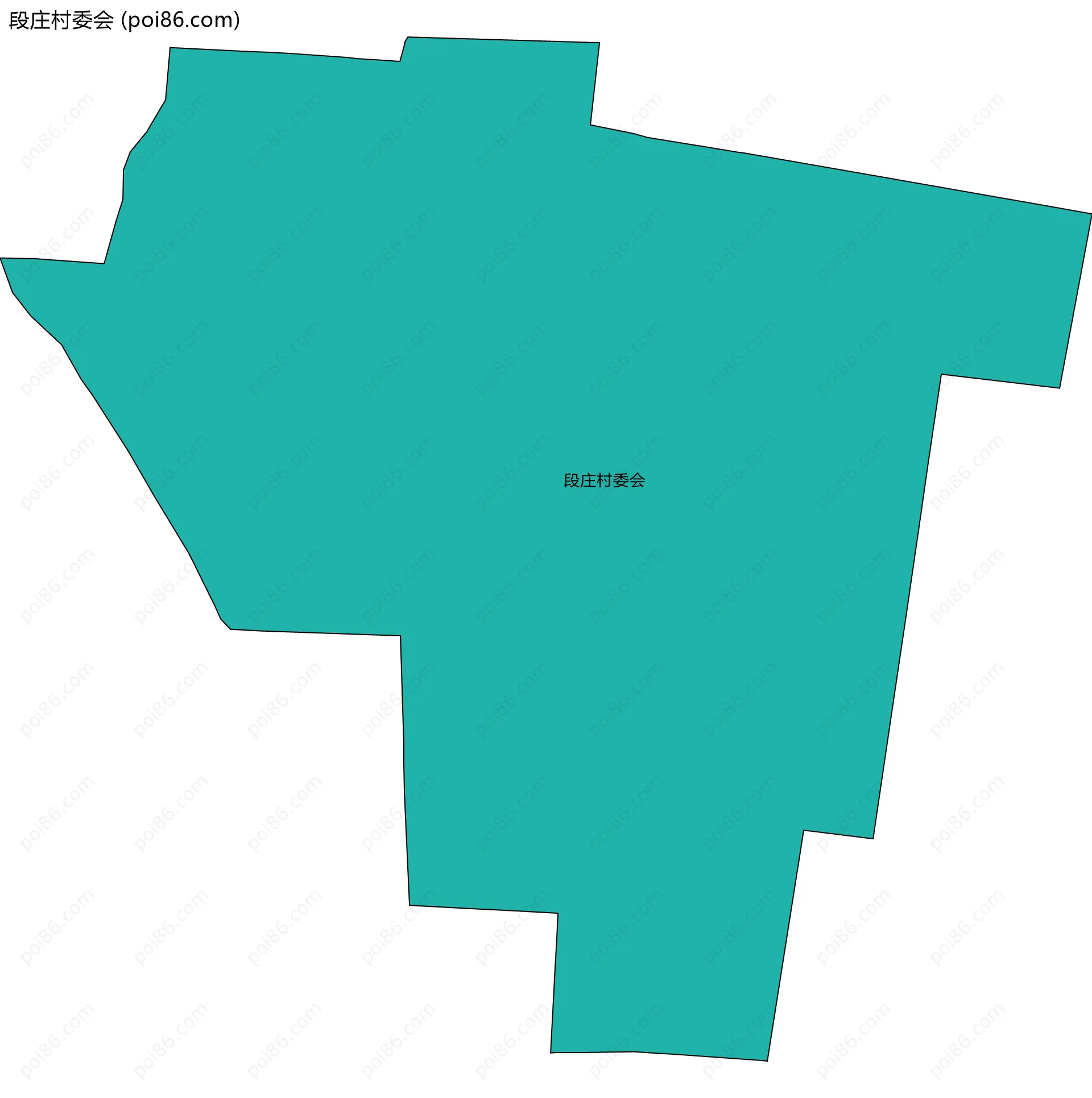 段庄村委会边界地图