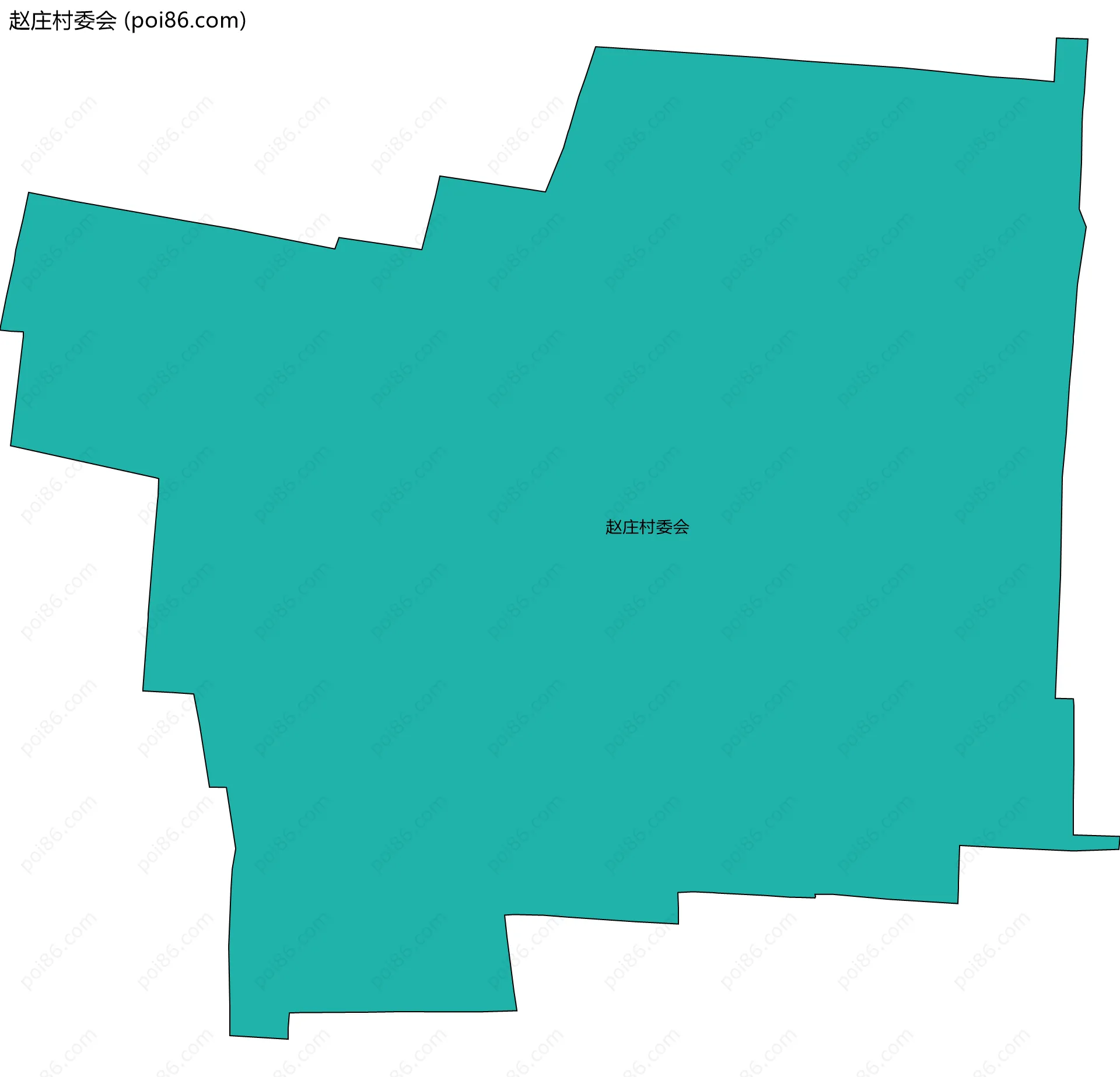 赵庄村委会边界地图