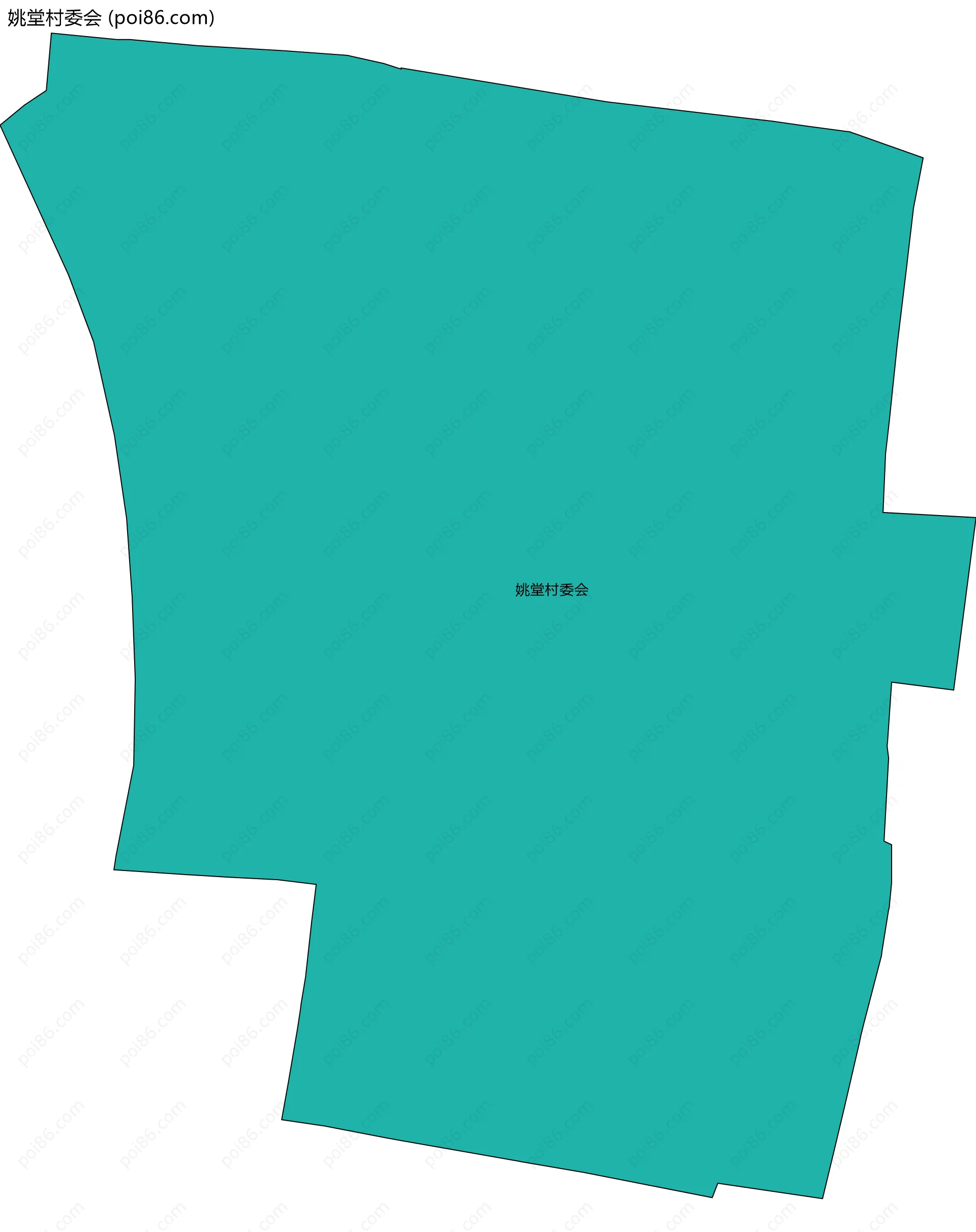 姚堂村委会边界地图