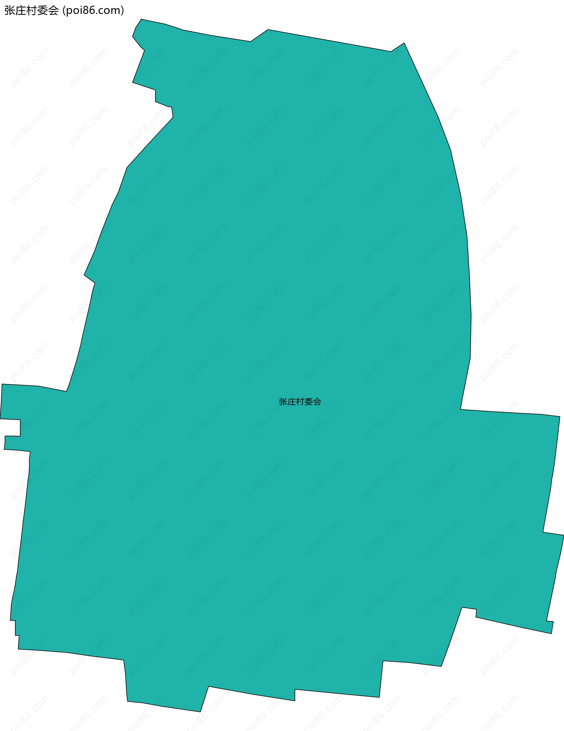 张庄村委会边界地图