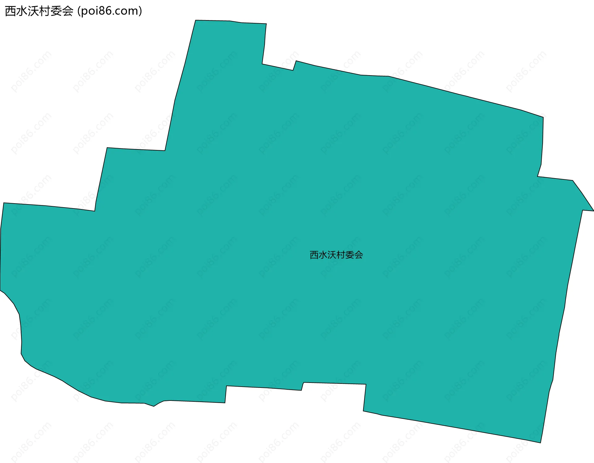 西水沃村委会边界地图