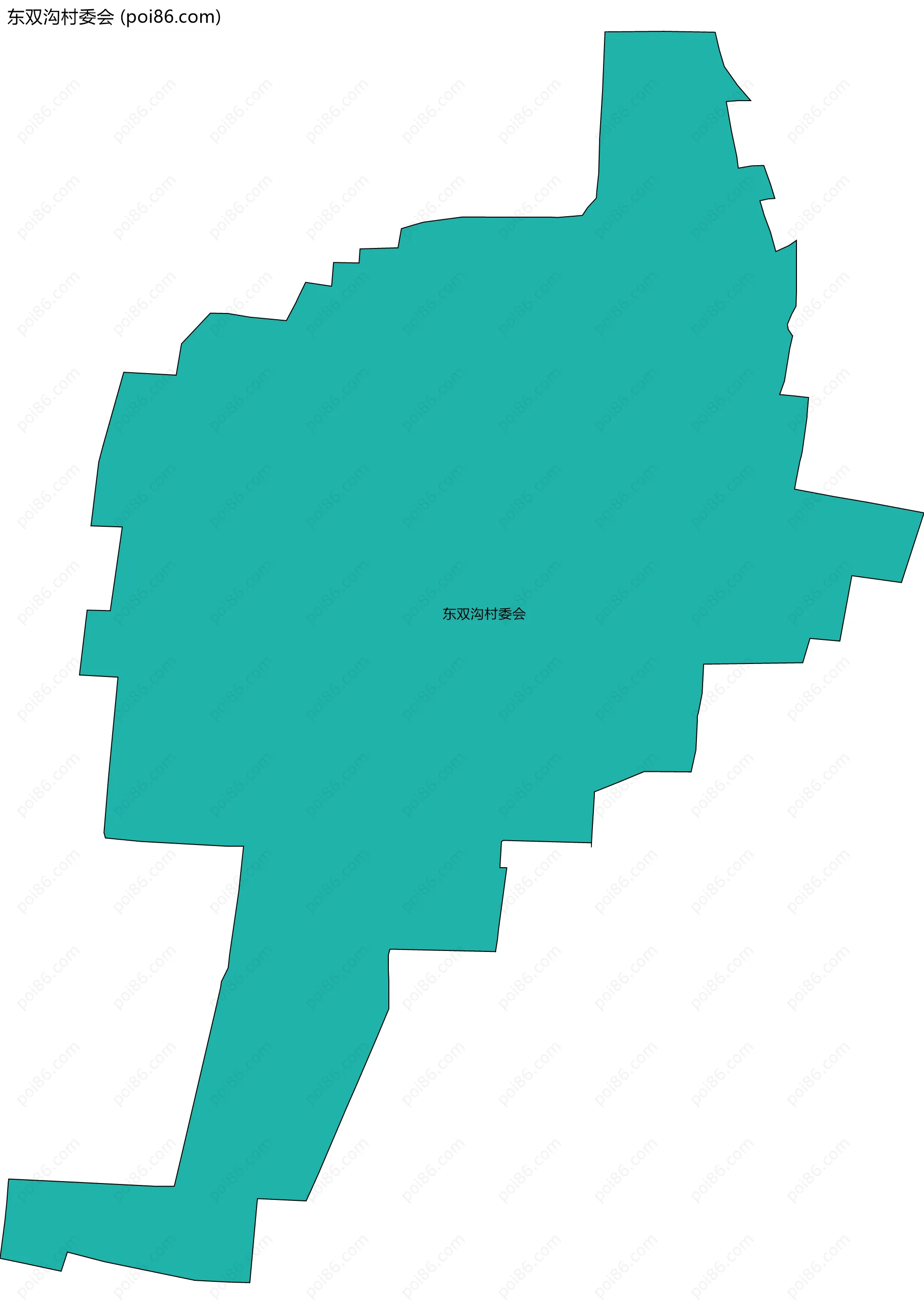东双沟村委会边界地图