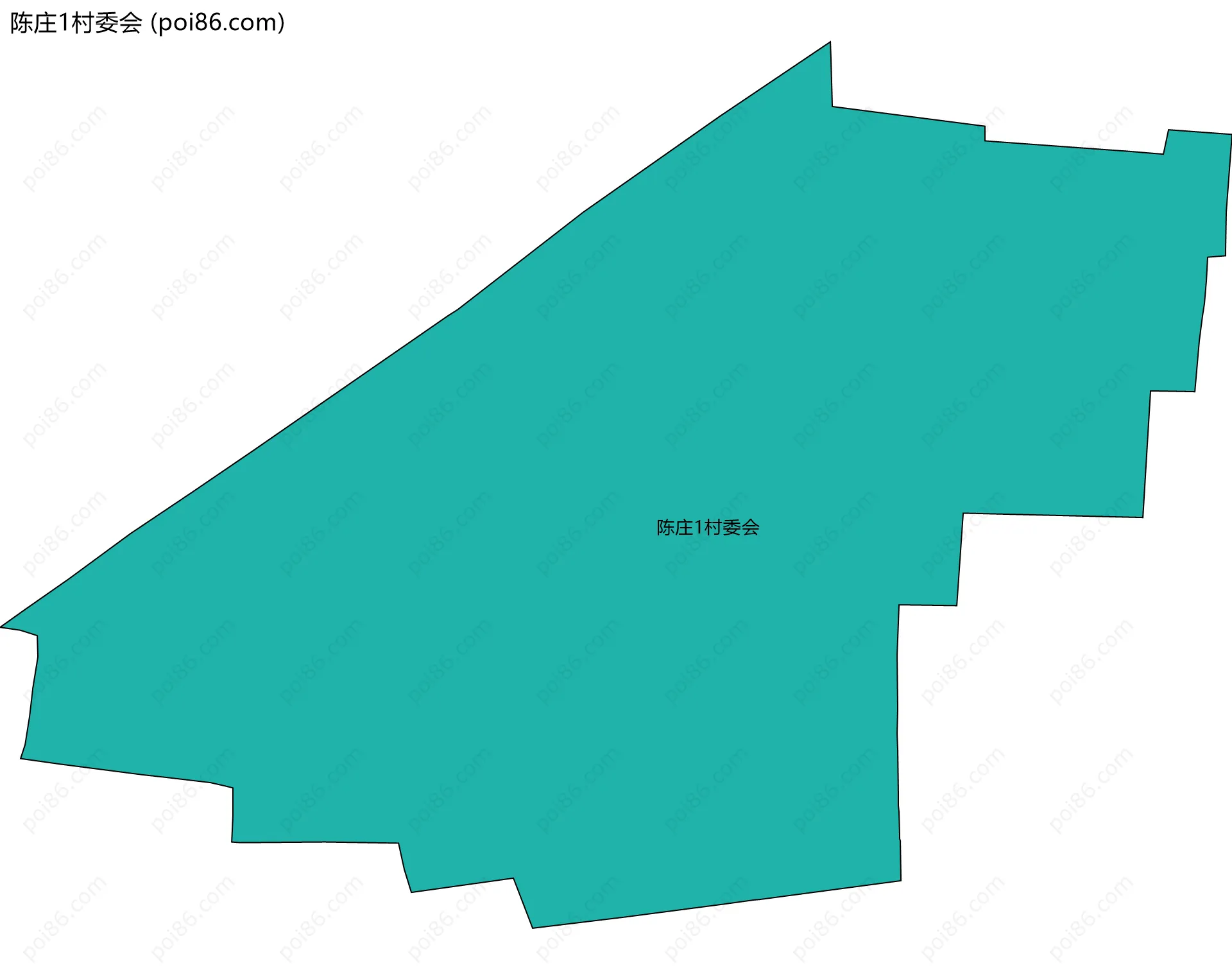 陈庄1村委会边界地图