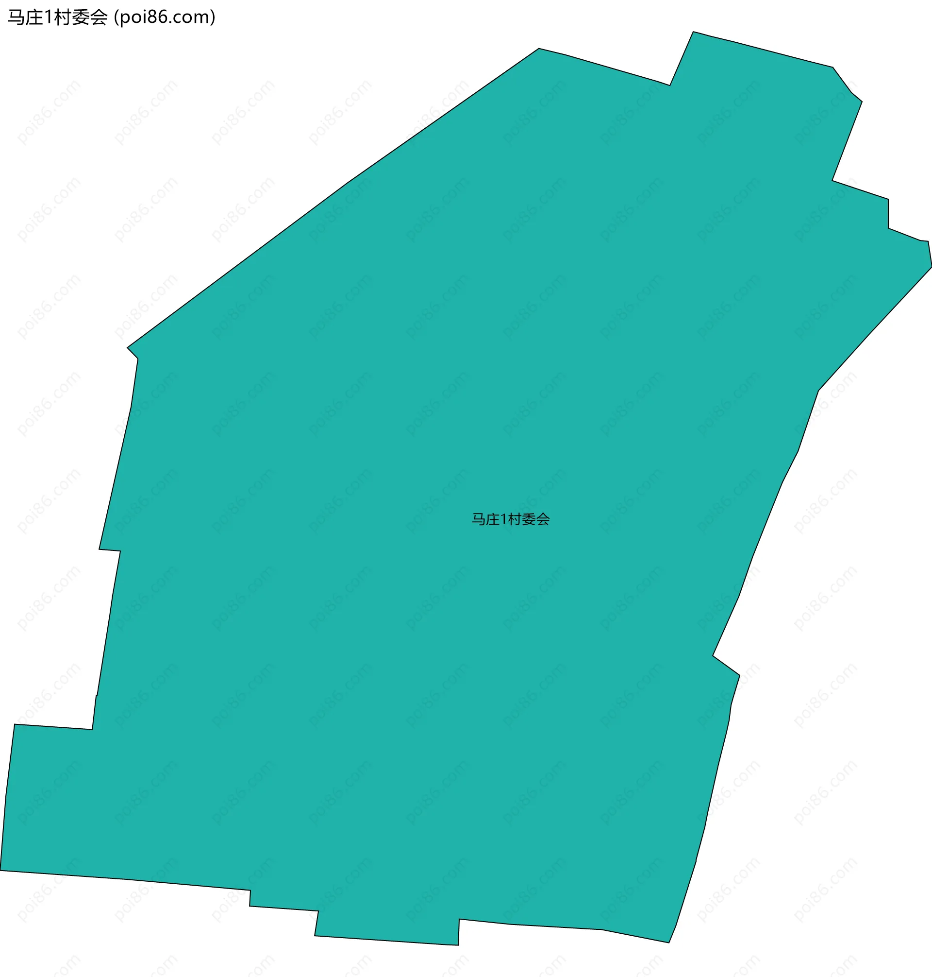 马庄1村委会边界地图