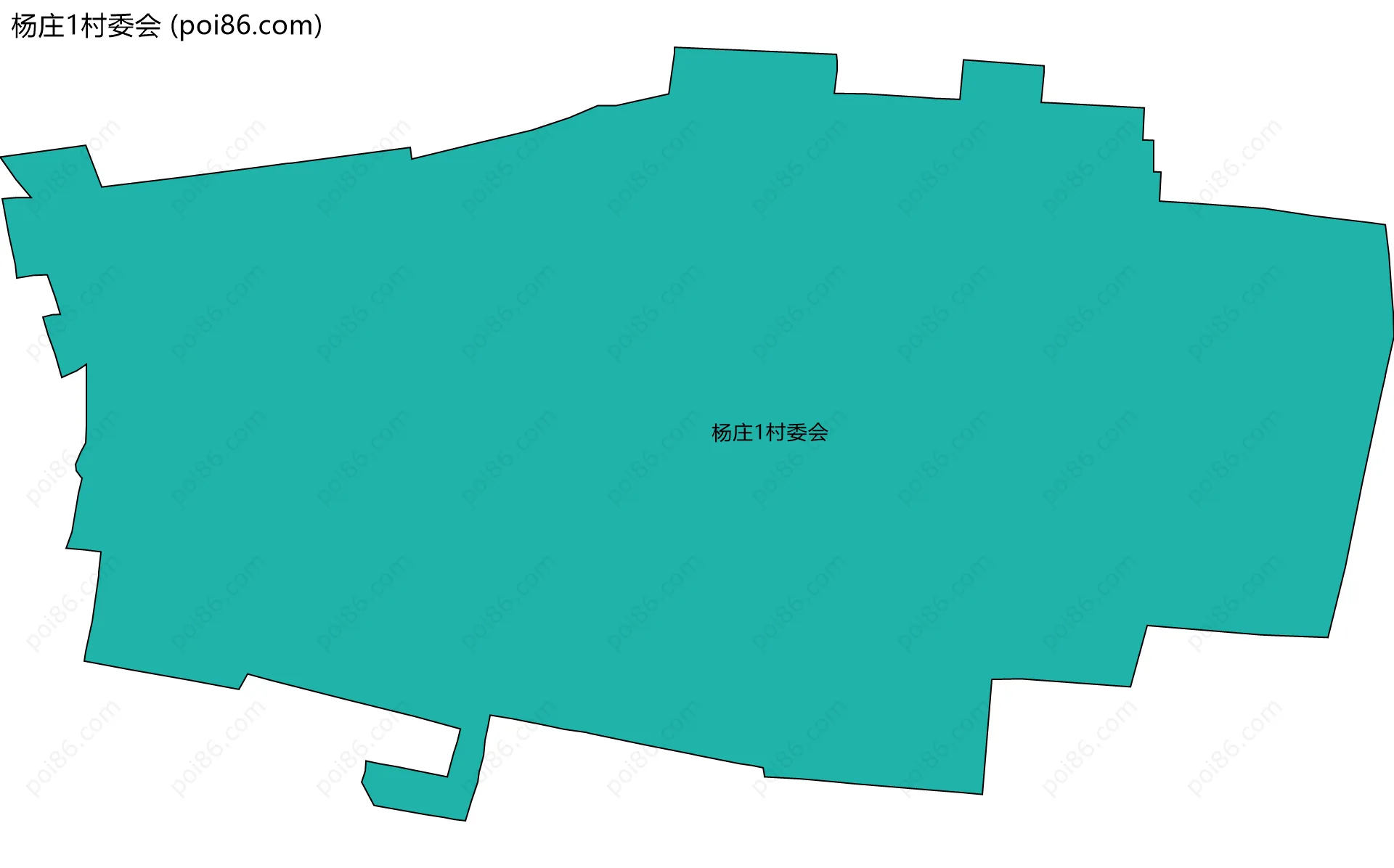 杨庄1村委会边界地图