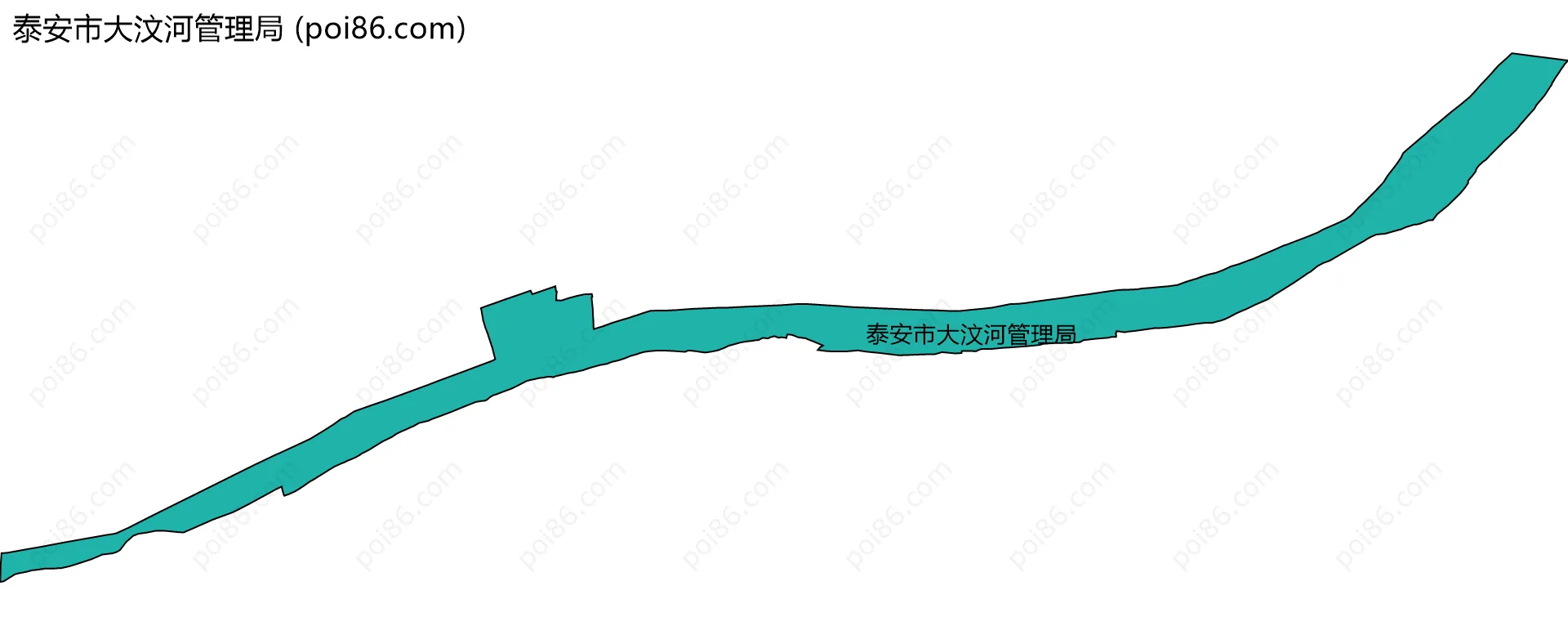 泰安市大汶河管理局边界地图