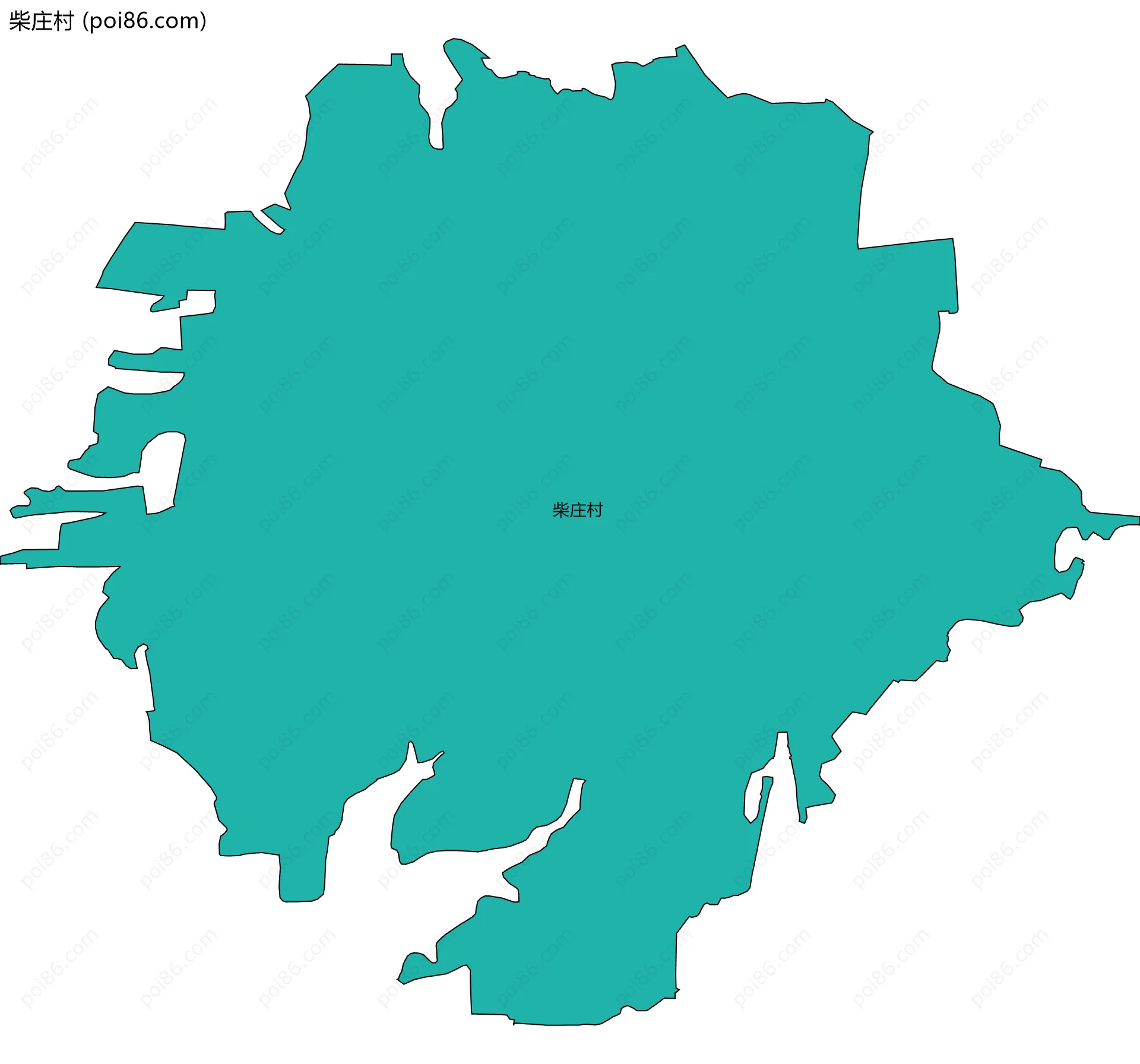 柴庄村边界地图