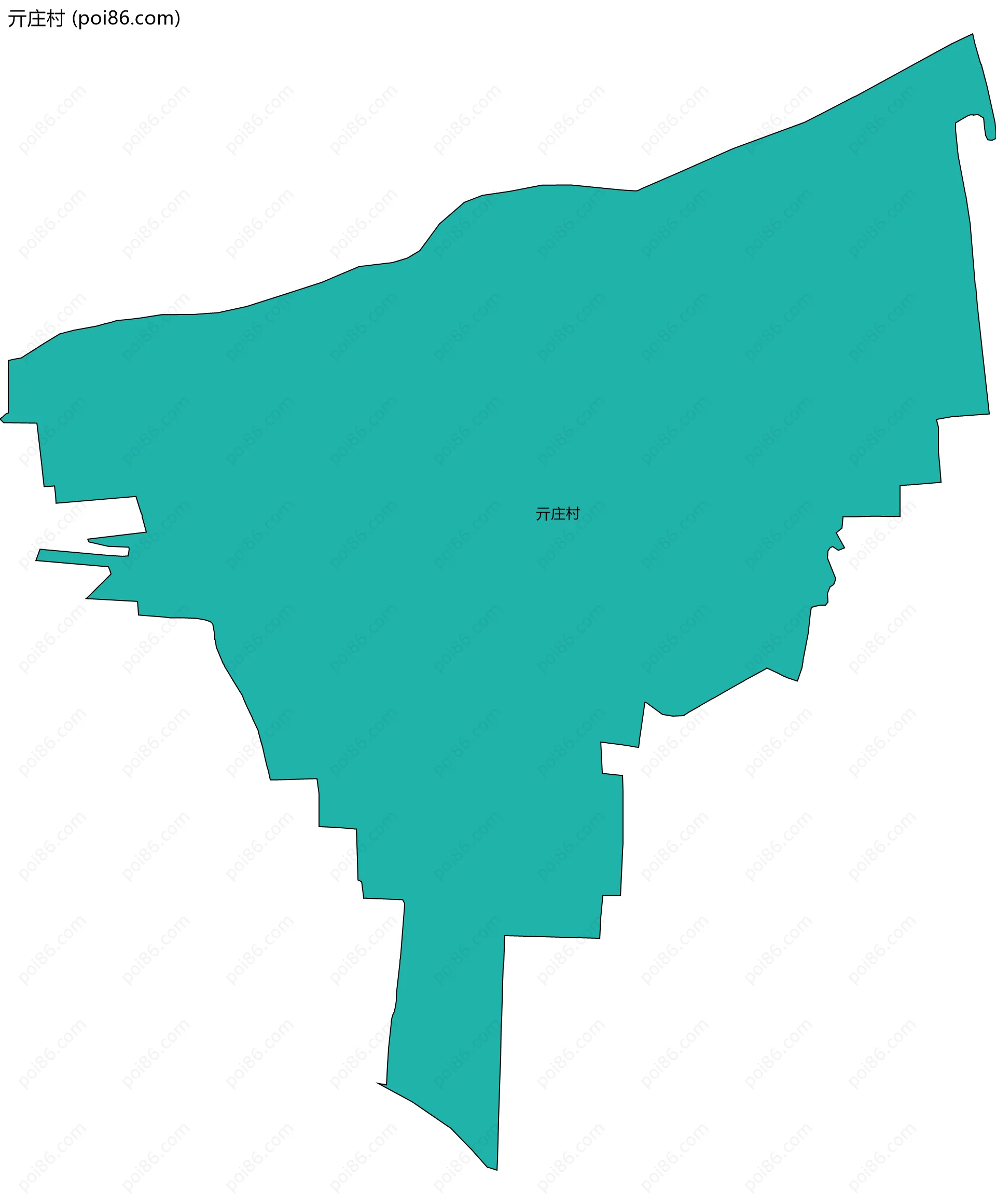 亓庄村边界地图