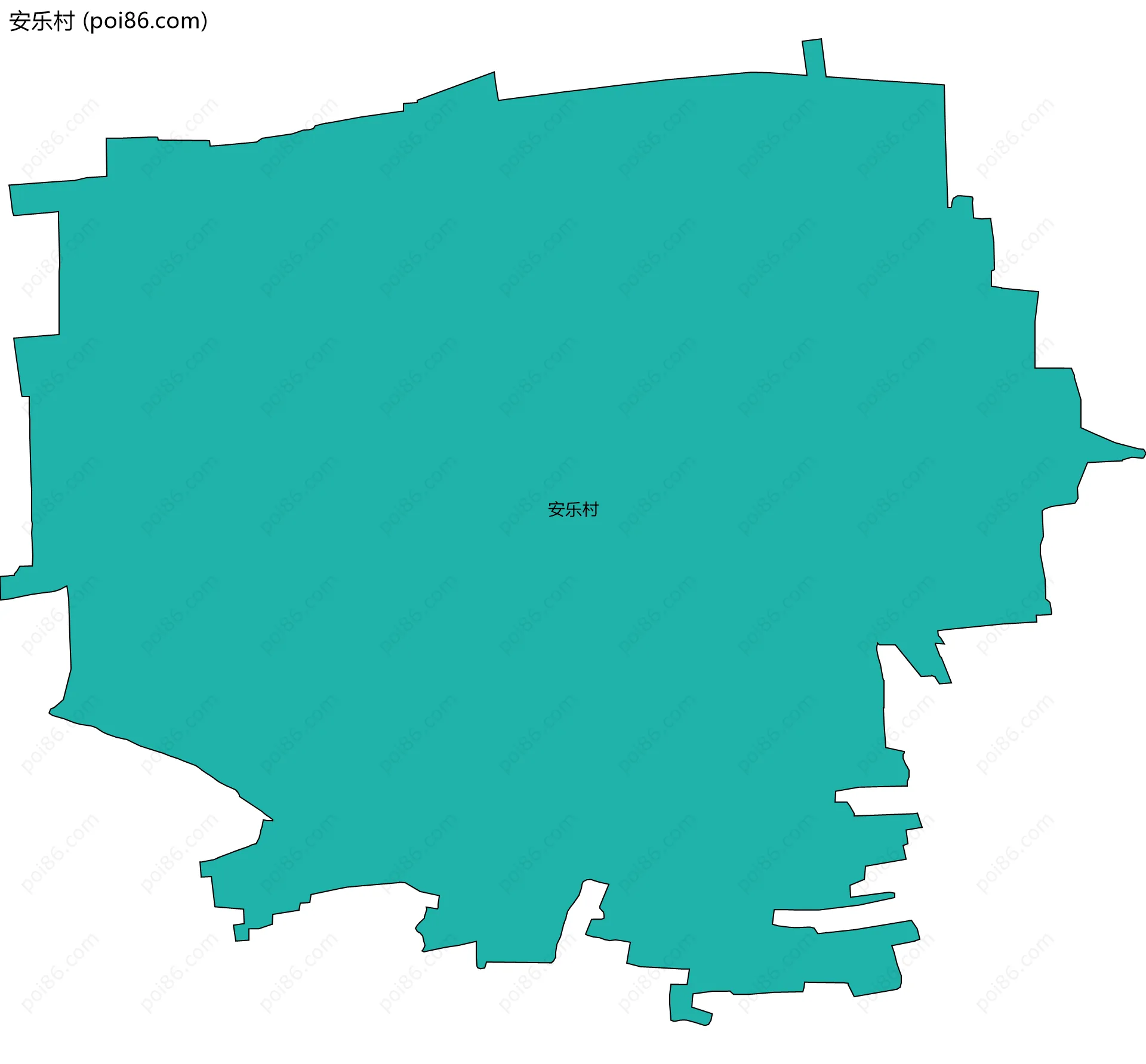 安乐村边界地图
