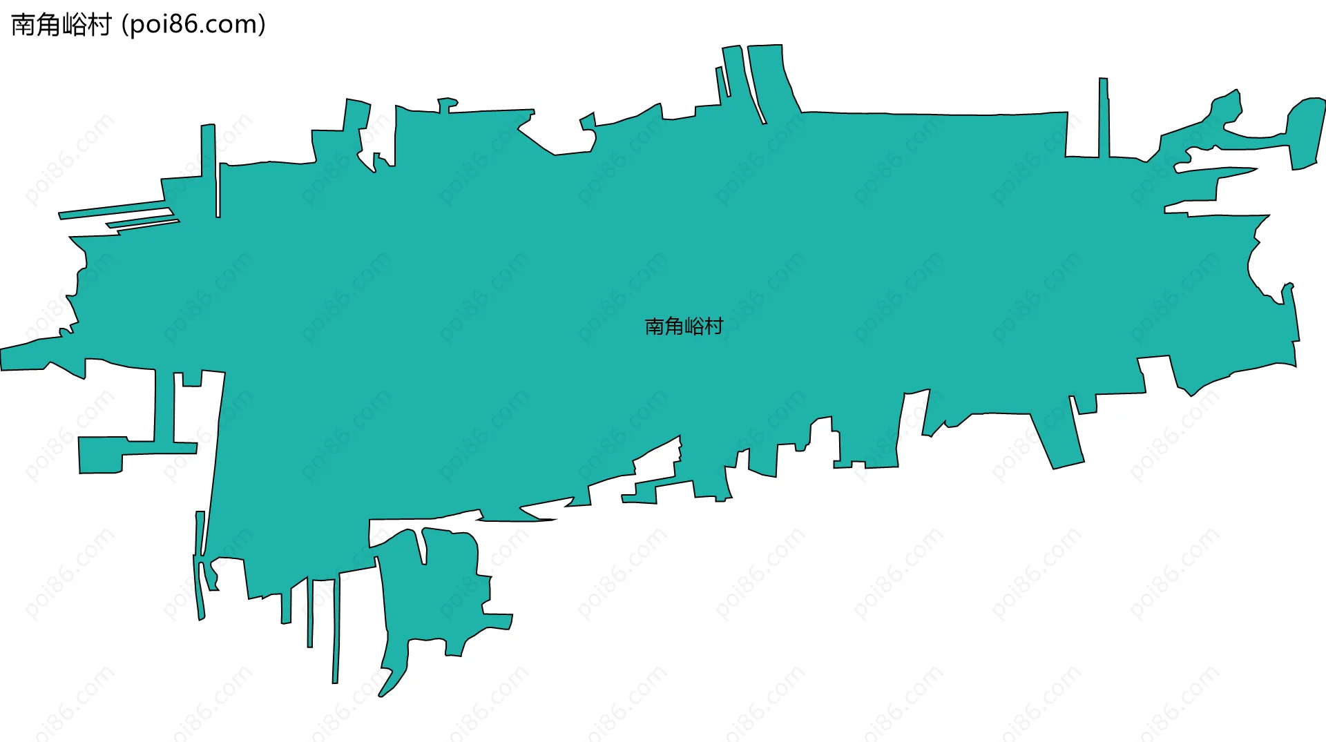 南角峪村边界地图