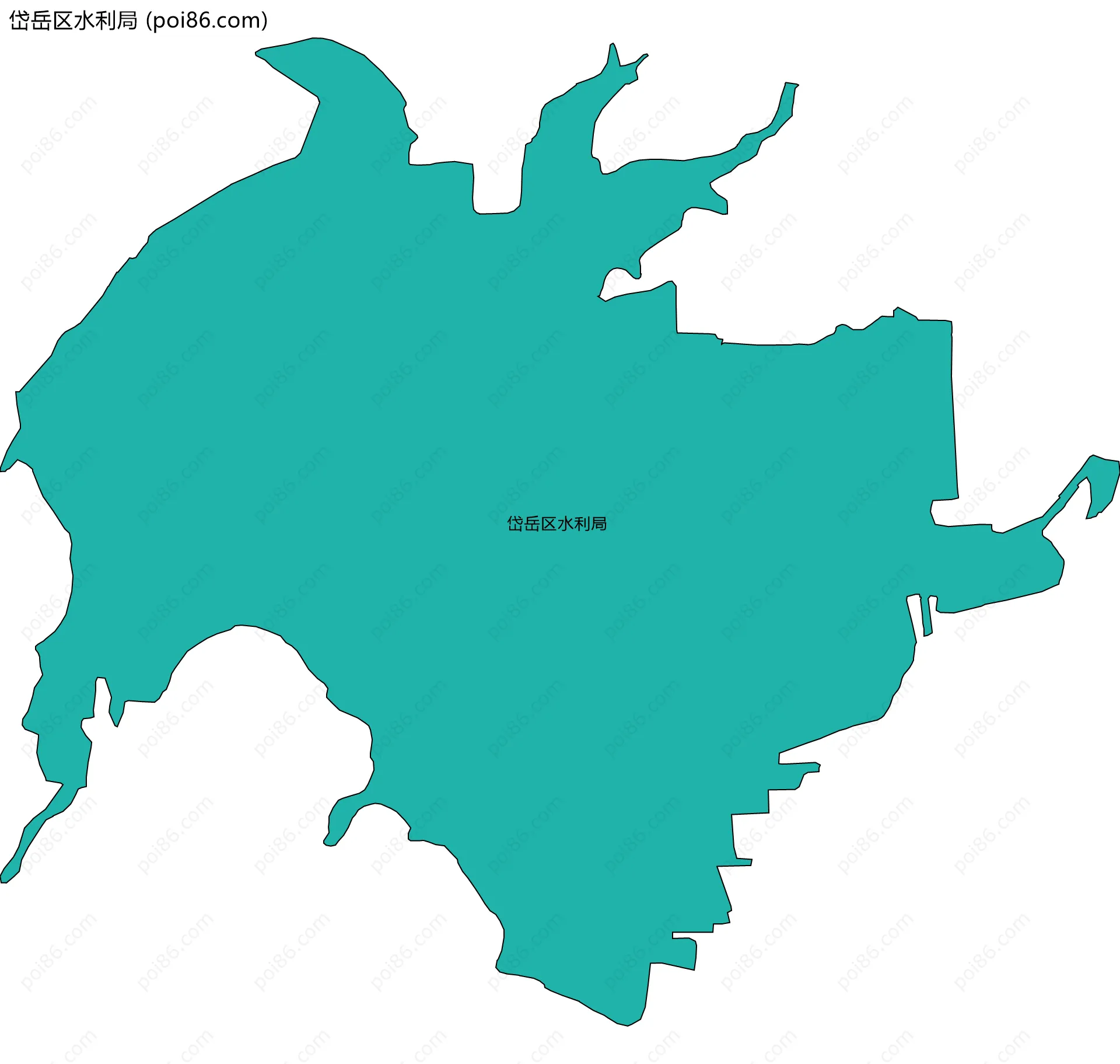 岱岳区水利局边界地图
