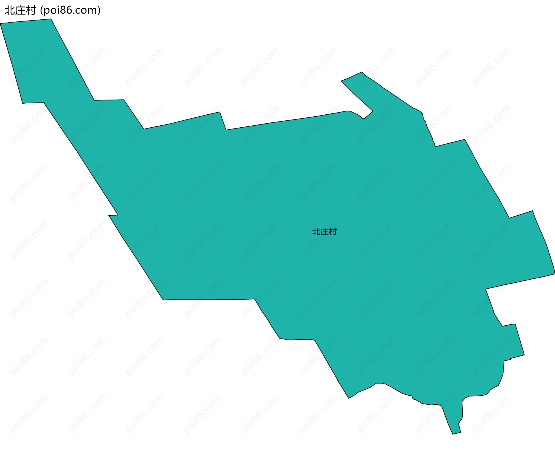 北庄村边界地图