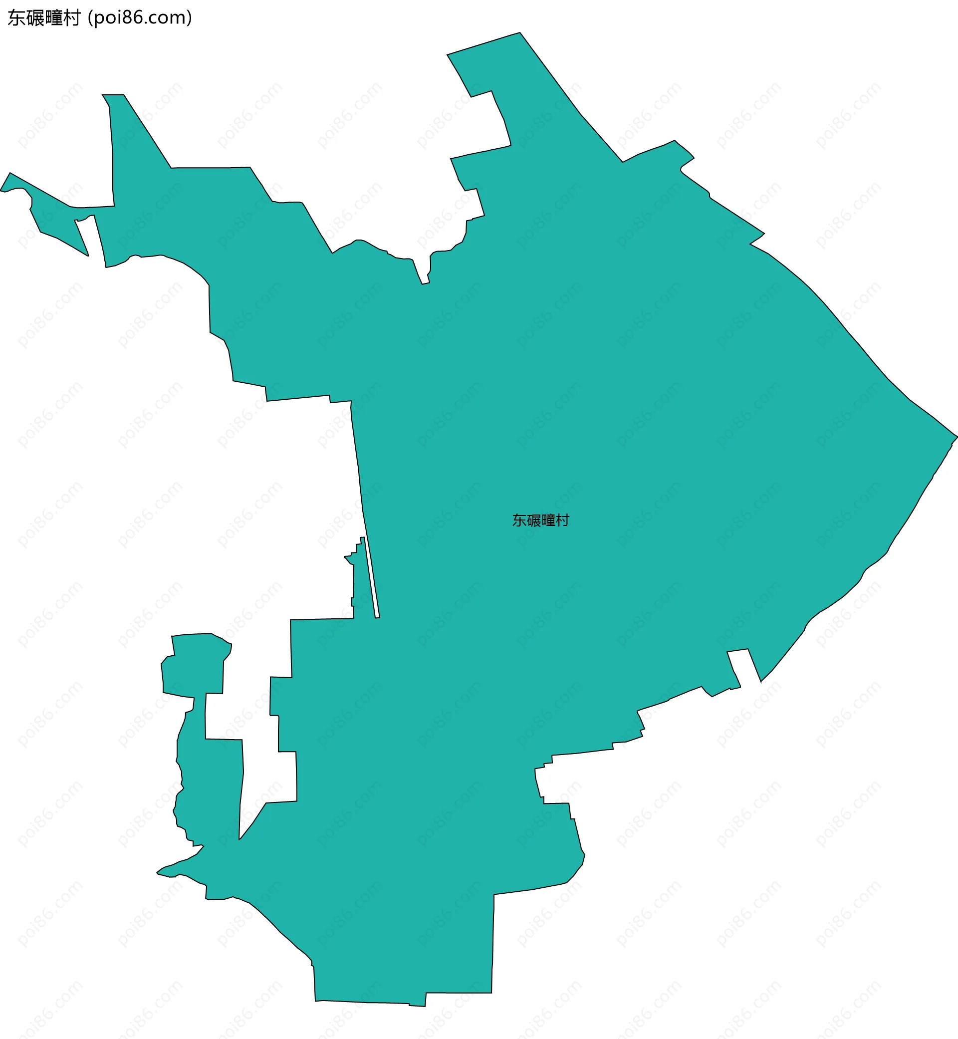 东碾疃村边界地图