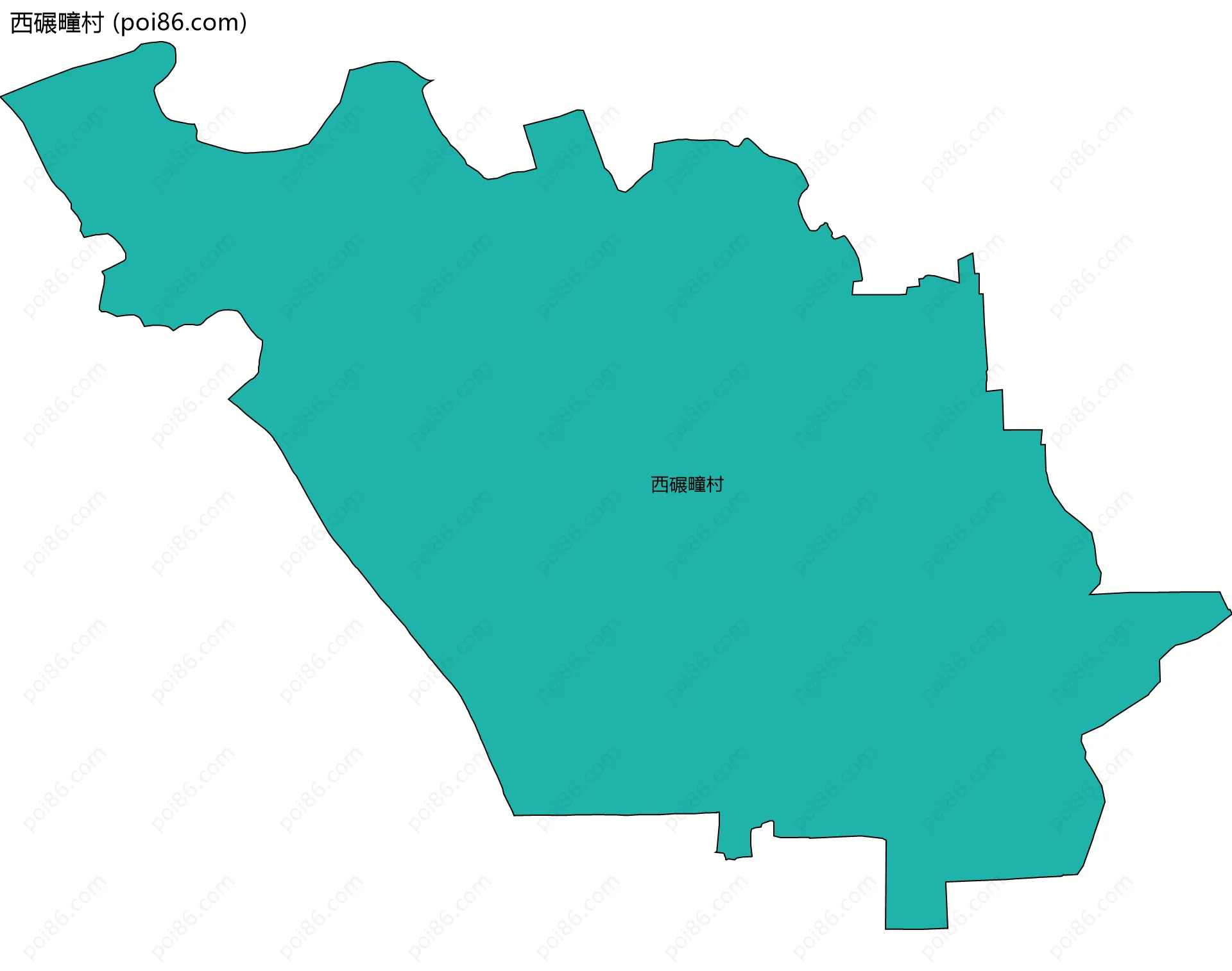 西碾疃村边界地图