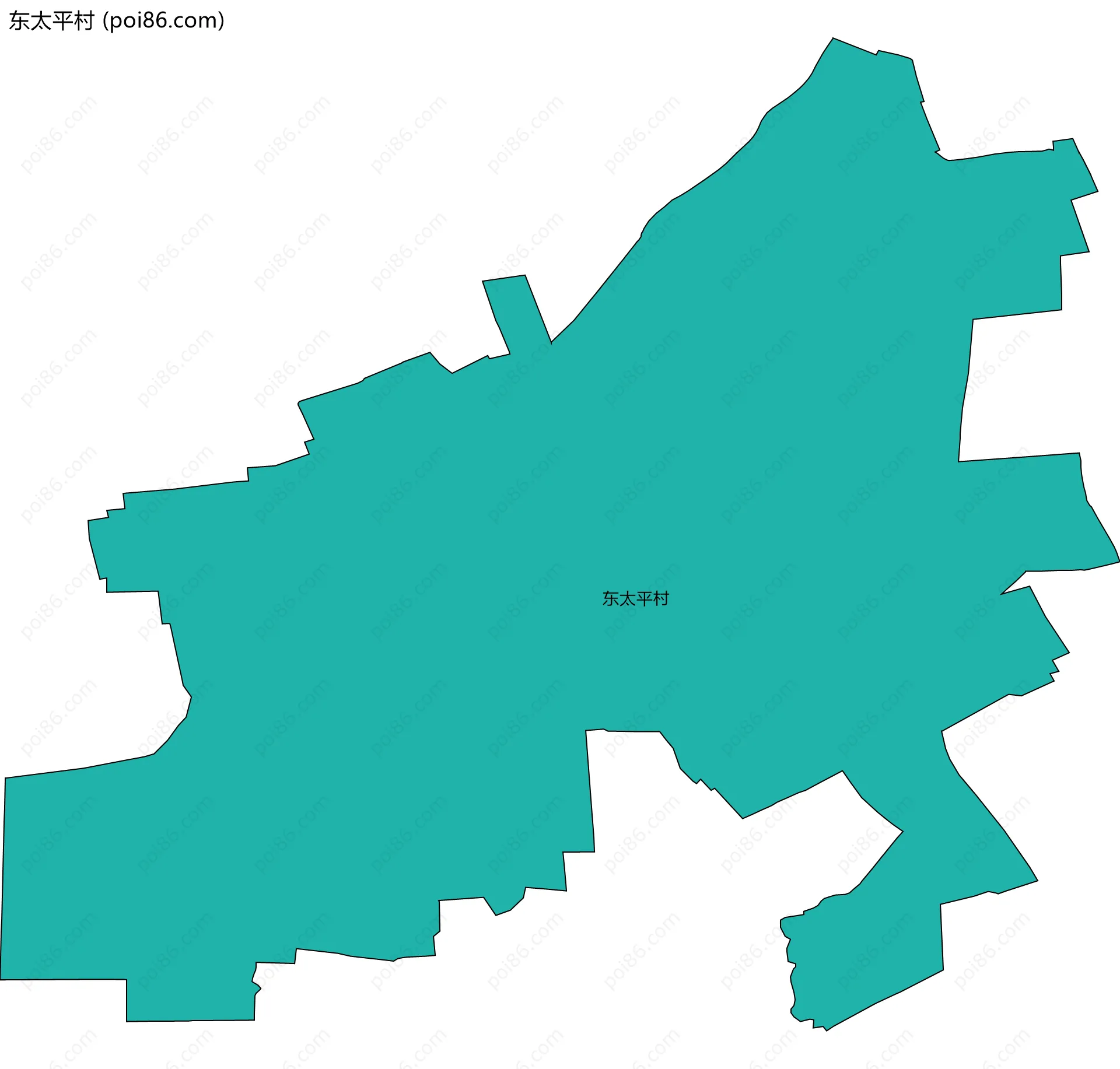 东太平村边界地图