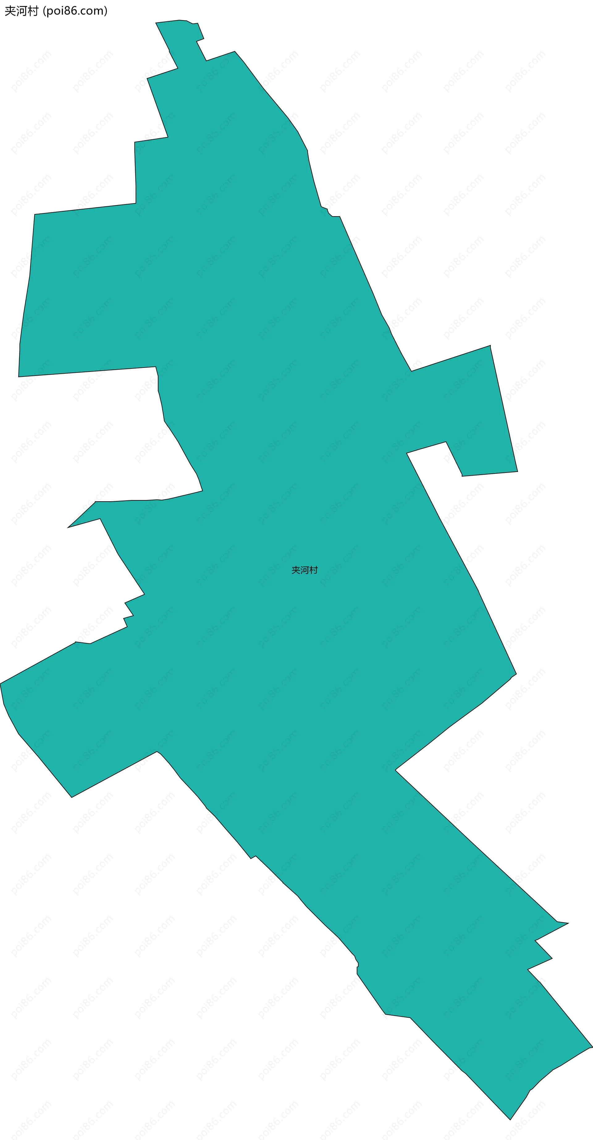 夹河村边界地图