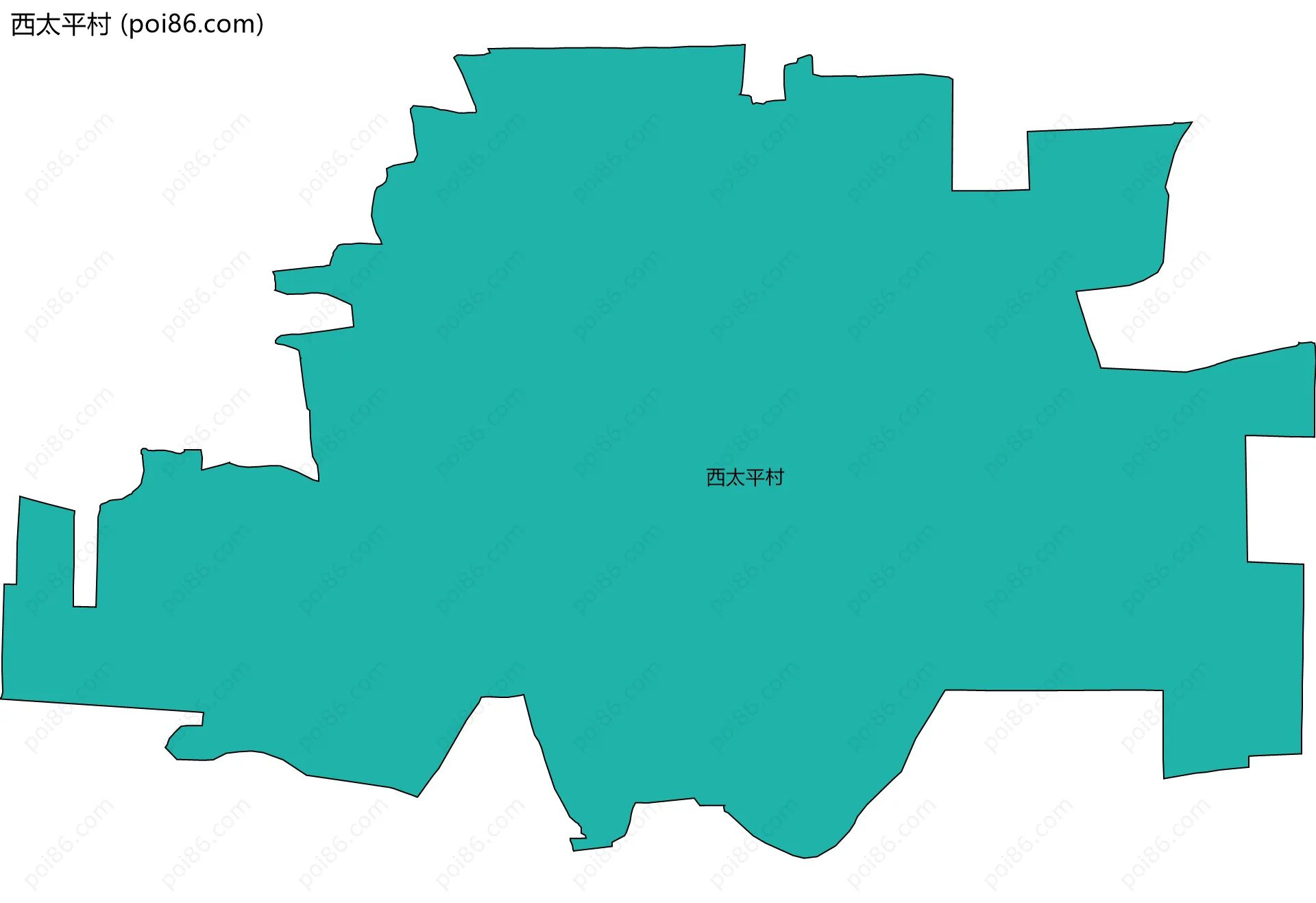 西太平村边界地图