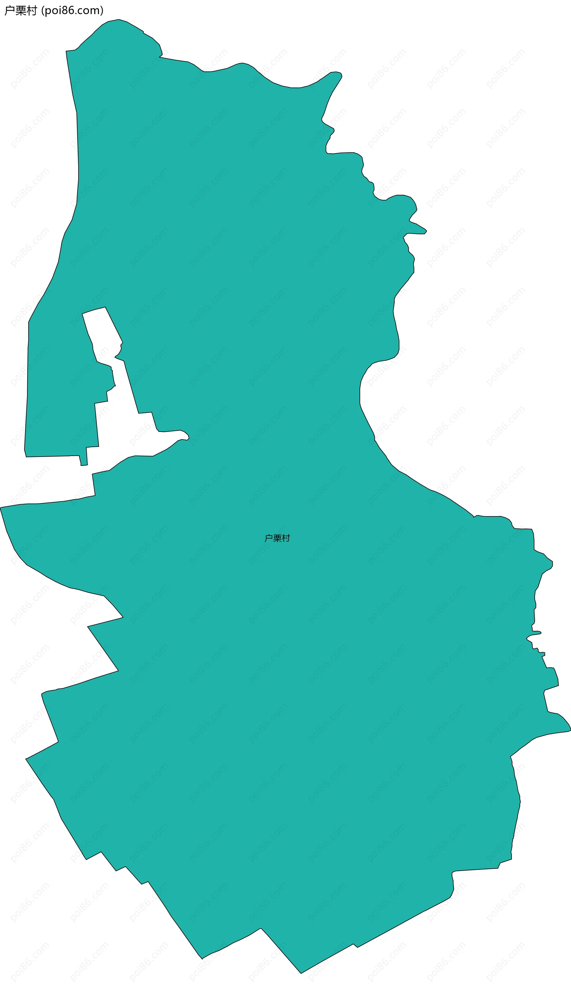 户栗村边界地图