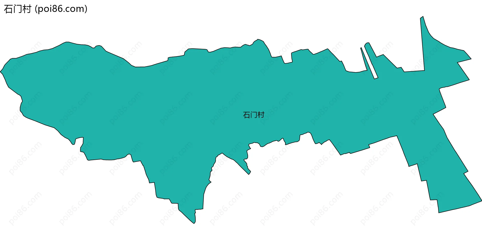 石门村边界地图