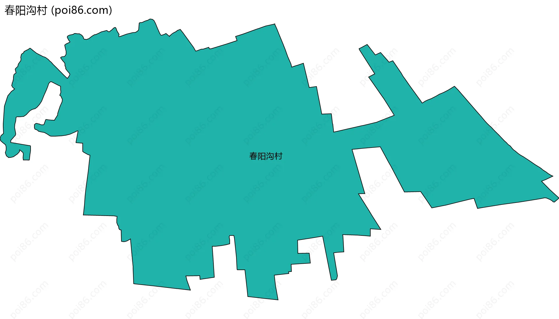 春阳沟村边界地图