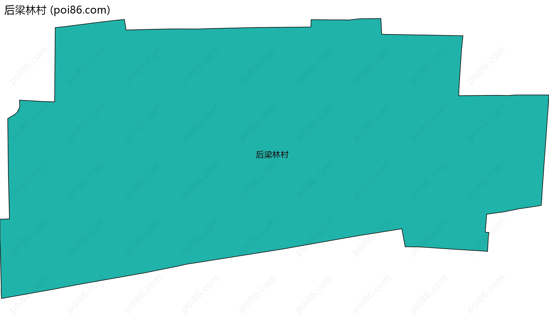 后梁林村边界地图