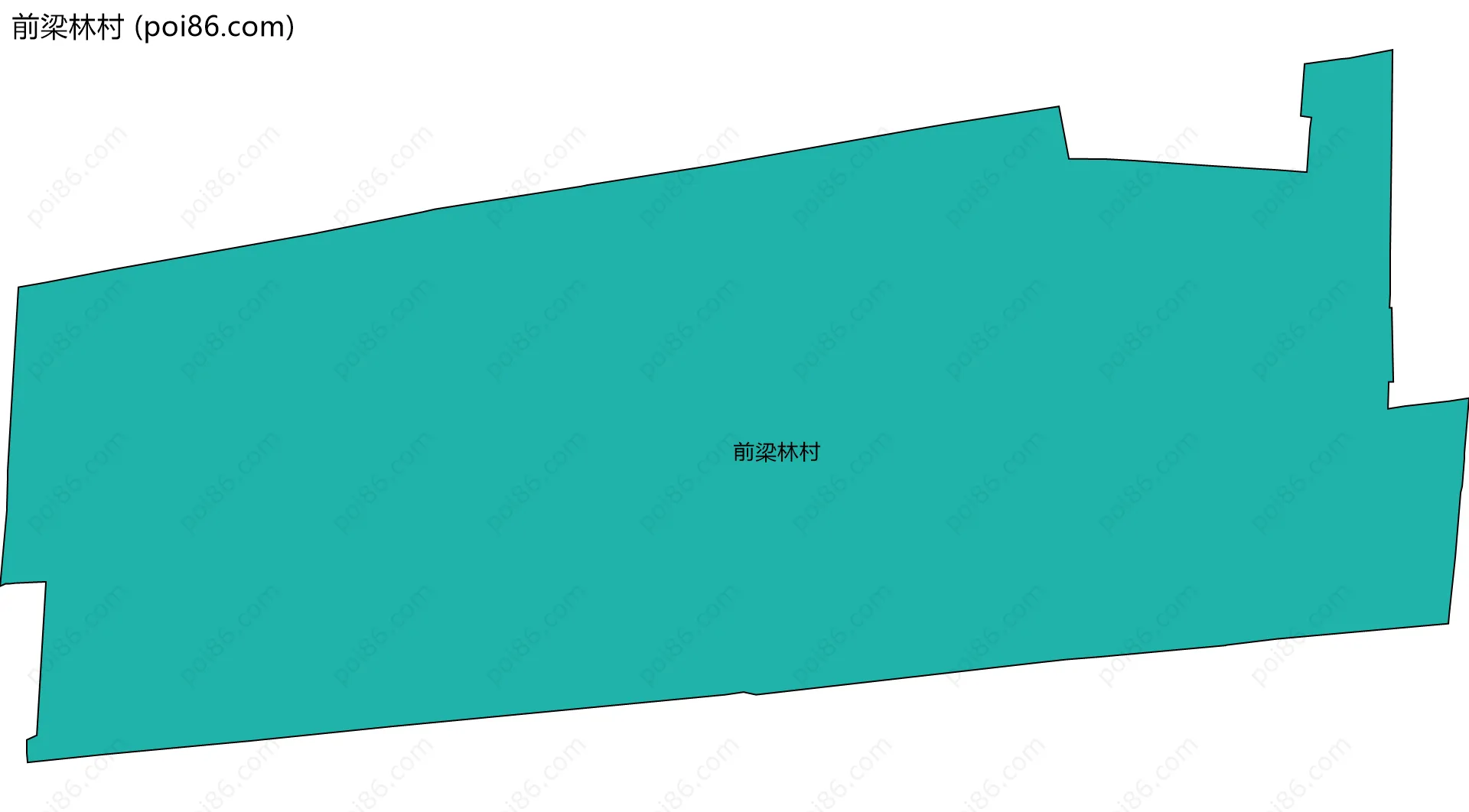 前梁林村边界地图